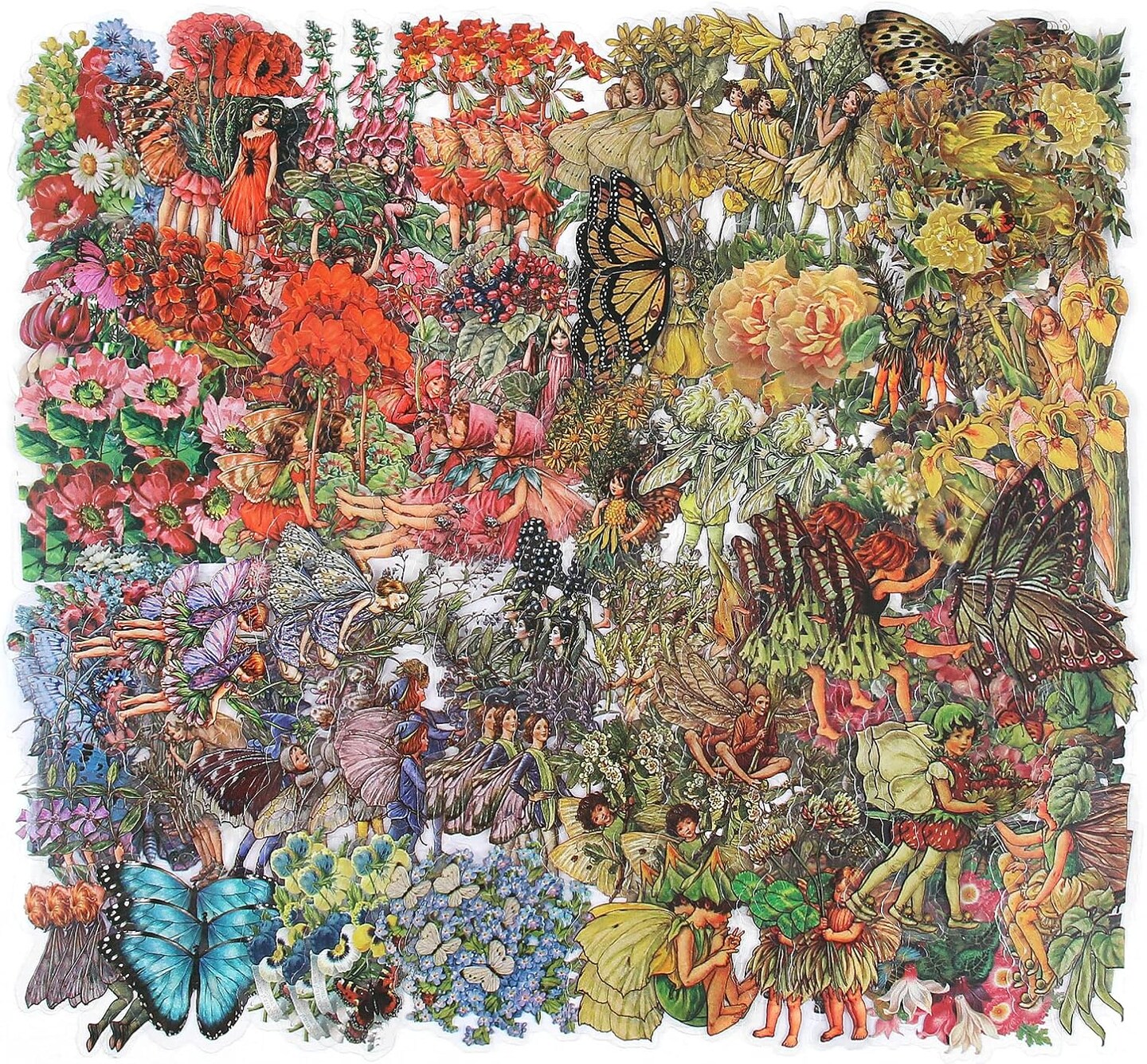 180 Pieces Vintage Fairy Stickers Scrapbook Supplies