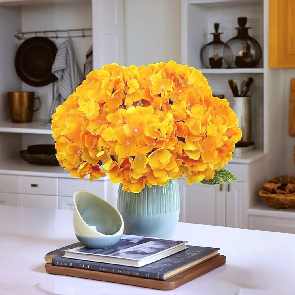 Artificial Fake Flowers Plants Silk Hydrangea Arrangements