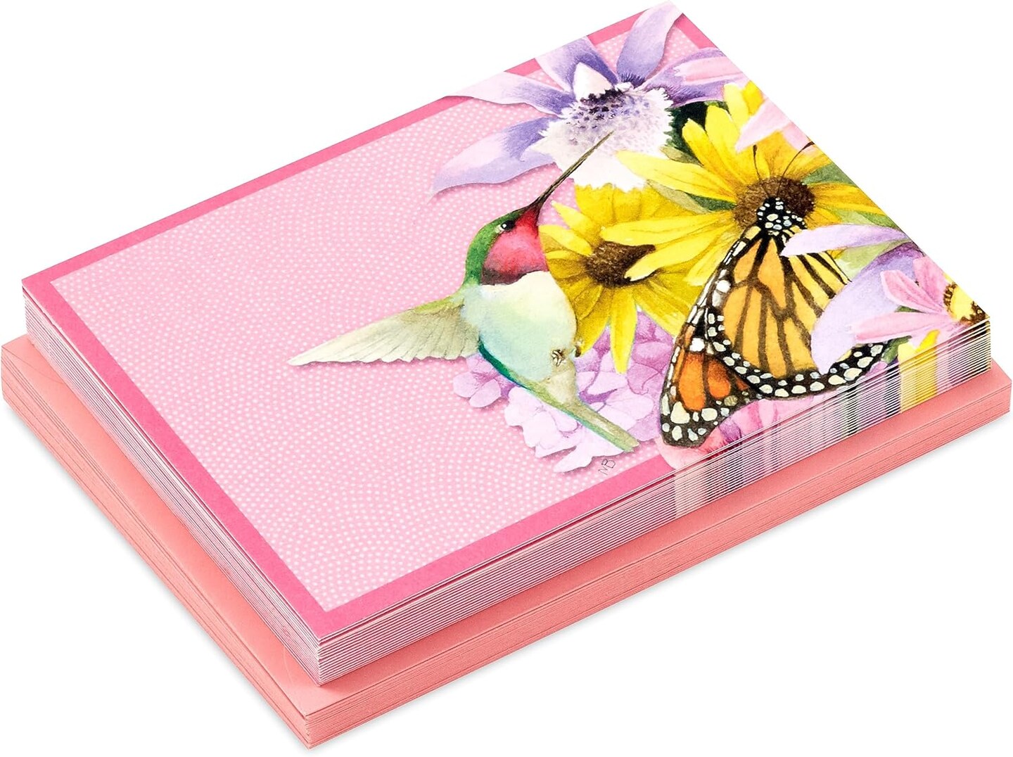 Bastin Floral Notecards (20 Blank Cards with Envelopes)