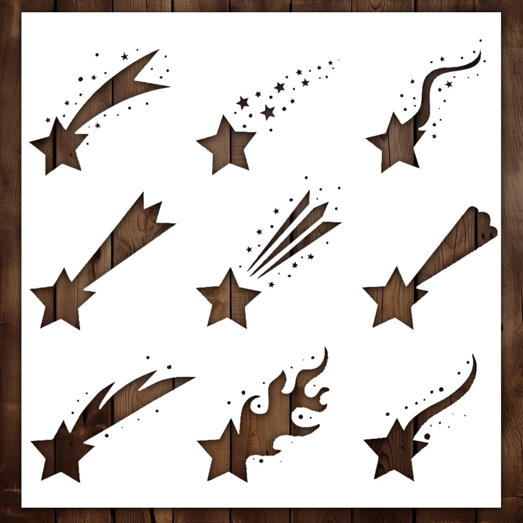 Star Stencil Large, 10x10 inch - Versatile Star Stencils