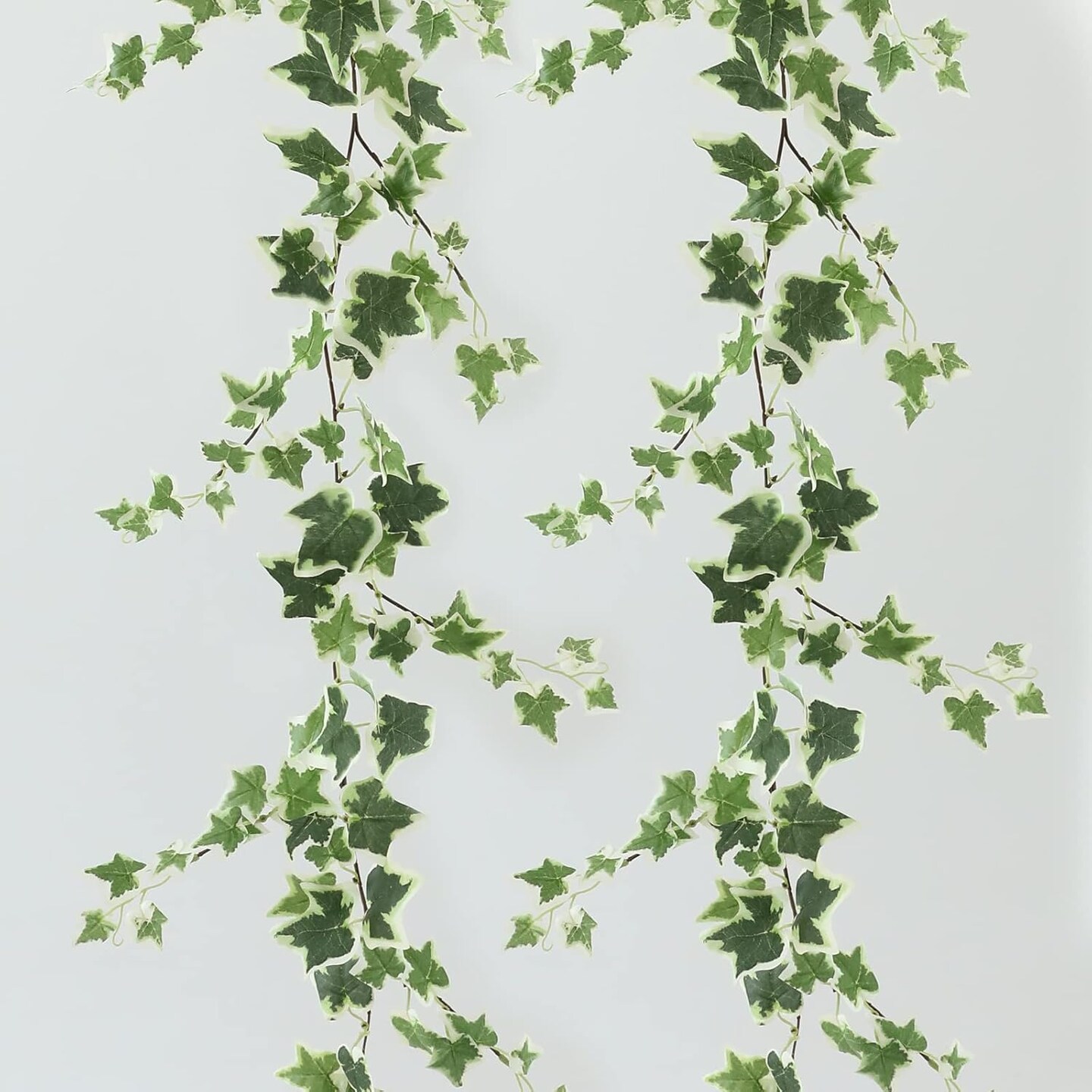 3pc Odorless Artificial Ivy Vines Kit - 17.7ft Total Silk Ivy Garland with Realistic Green Leaves - Waterproof Fake Hanging Plants for Bedroom Wall, Wedding Backdrop, Patio & Room Decor (71" per Strand)