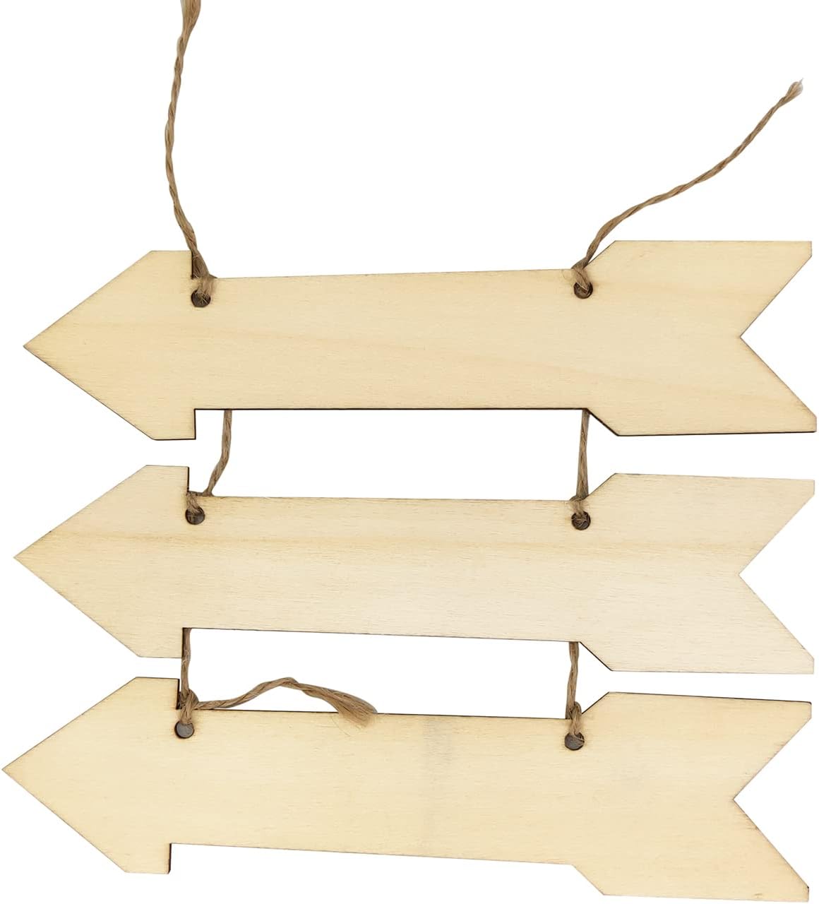 24 Pack Unfinished Wooden Arrow