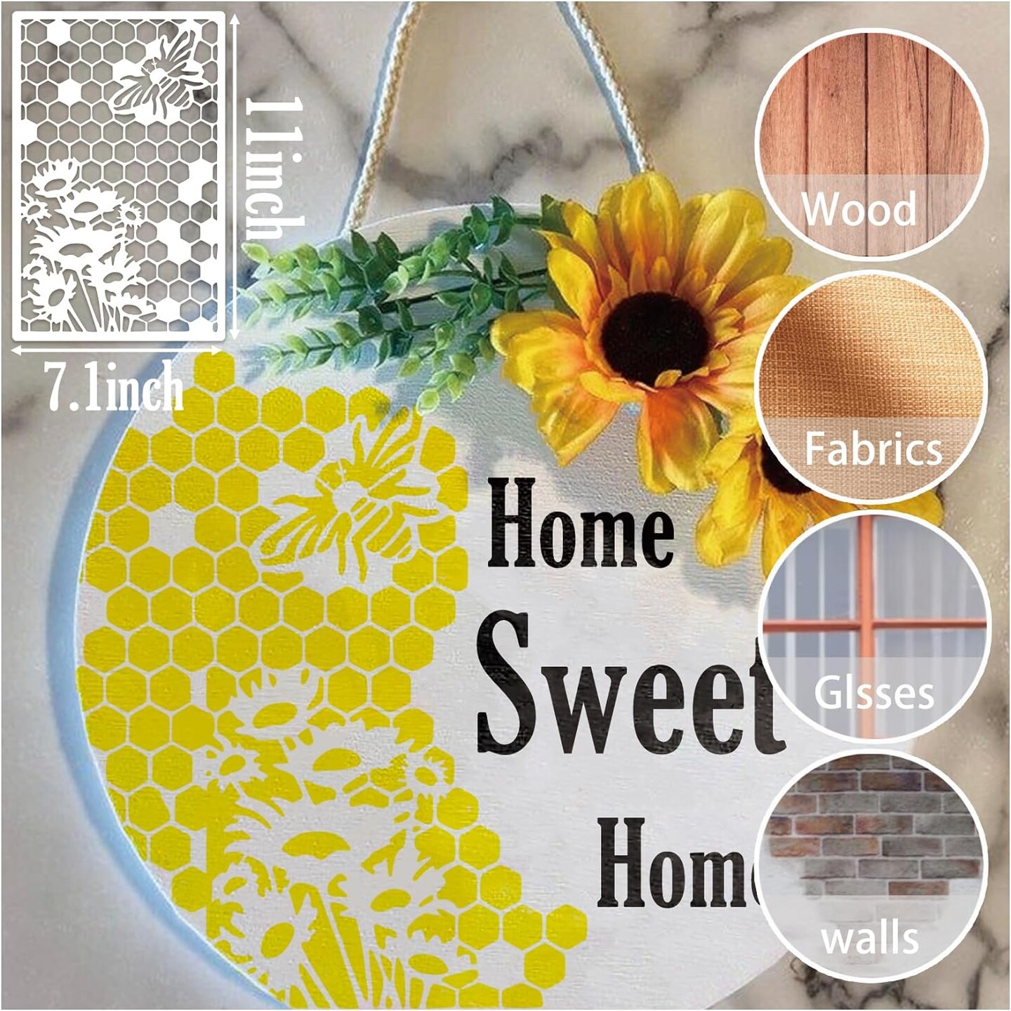 8 Pieces Spider Stencils (Style 3)