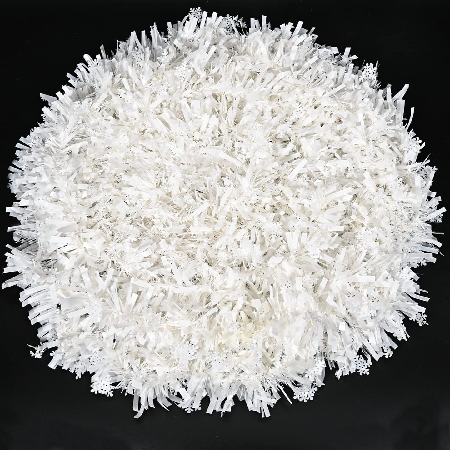 Snowflake Christmas Tinsel Garland