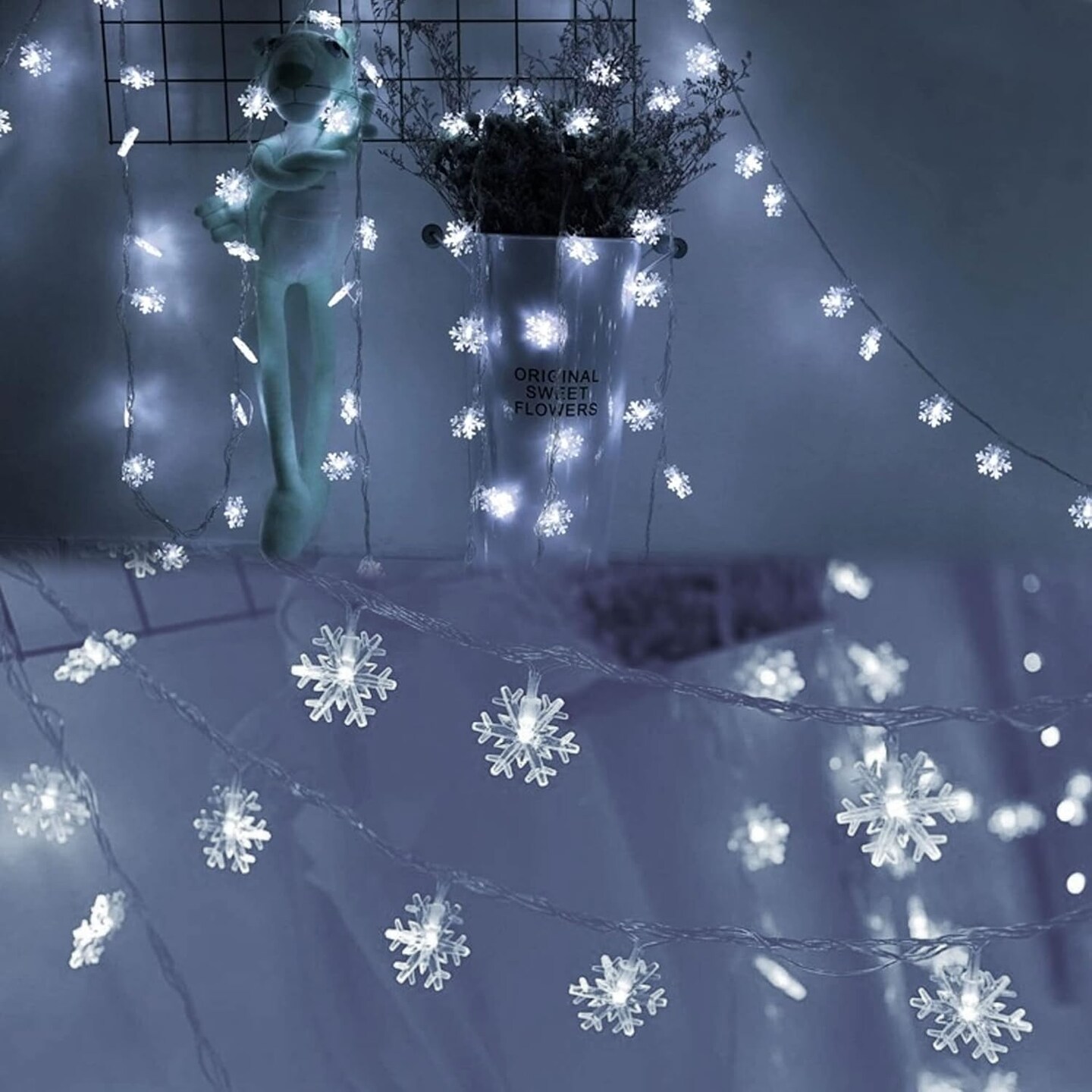 Christmas Snowflakes String Lights