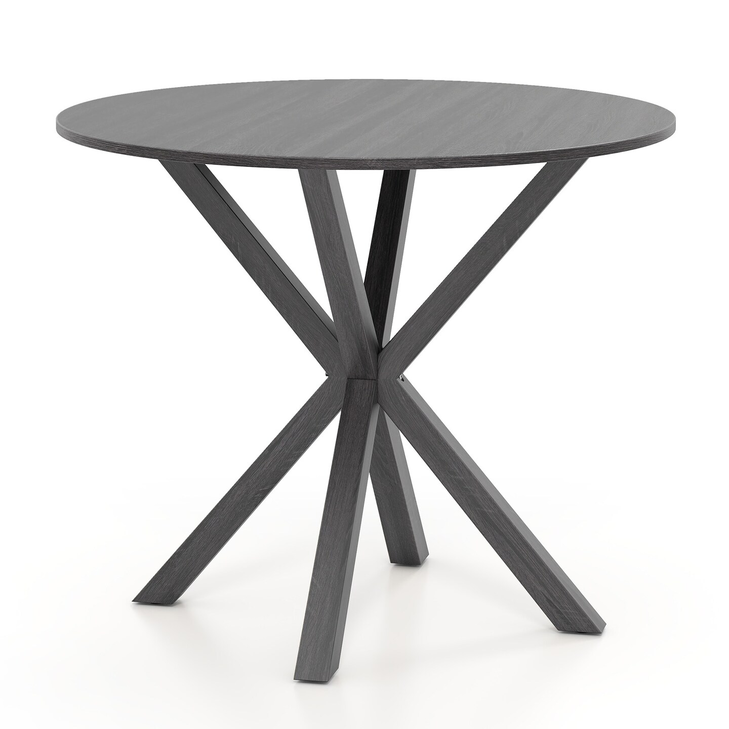 Wood Dining Table 36" with Pedestal Base – Seats 2 to 4 People