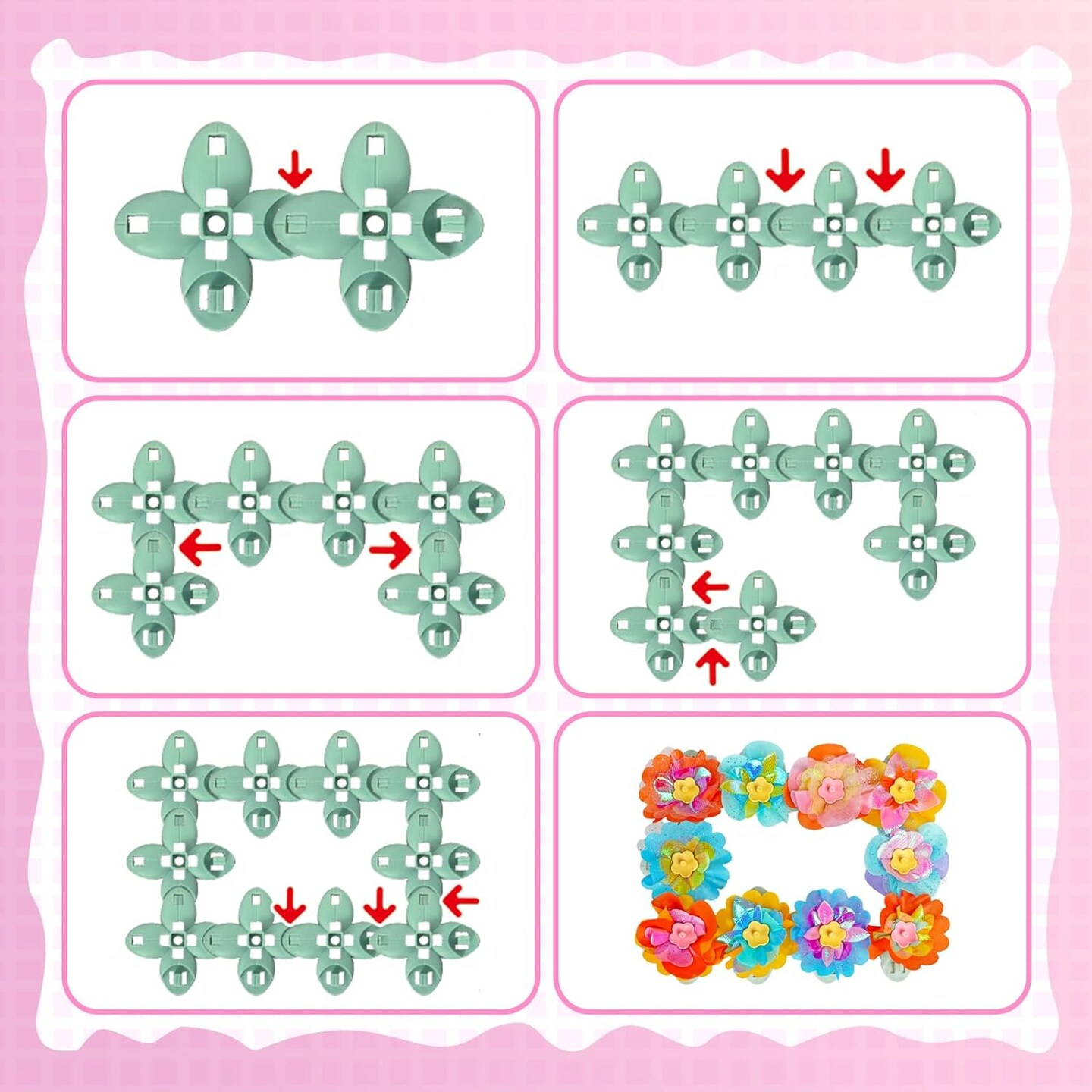 BIRANCO. Flower Garden Building Toys - Build A Bouquet Floral Arrangement Playset For Toddlers And Kids Gifts Age 3, 4, 5, 6 Year Old Girls, Educational STEM Toy (120 PCS - View #6