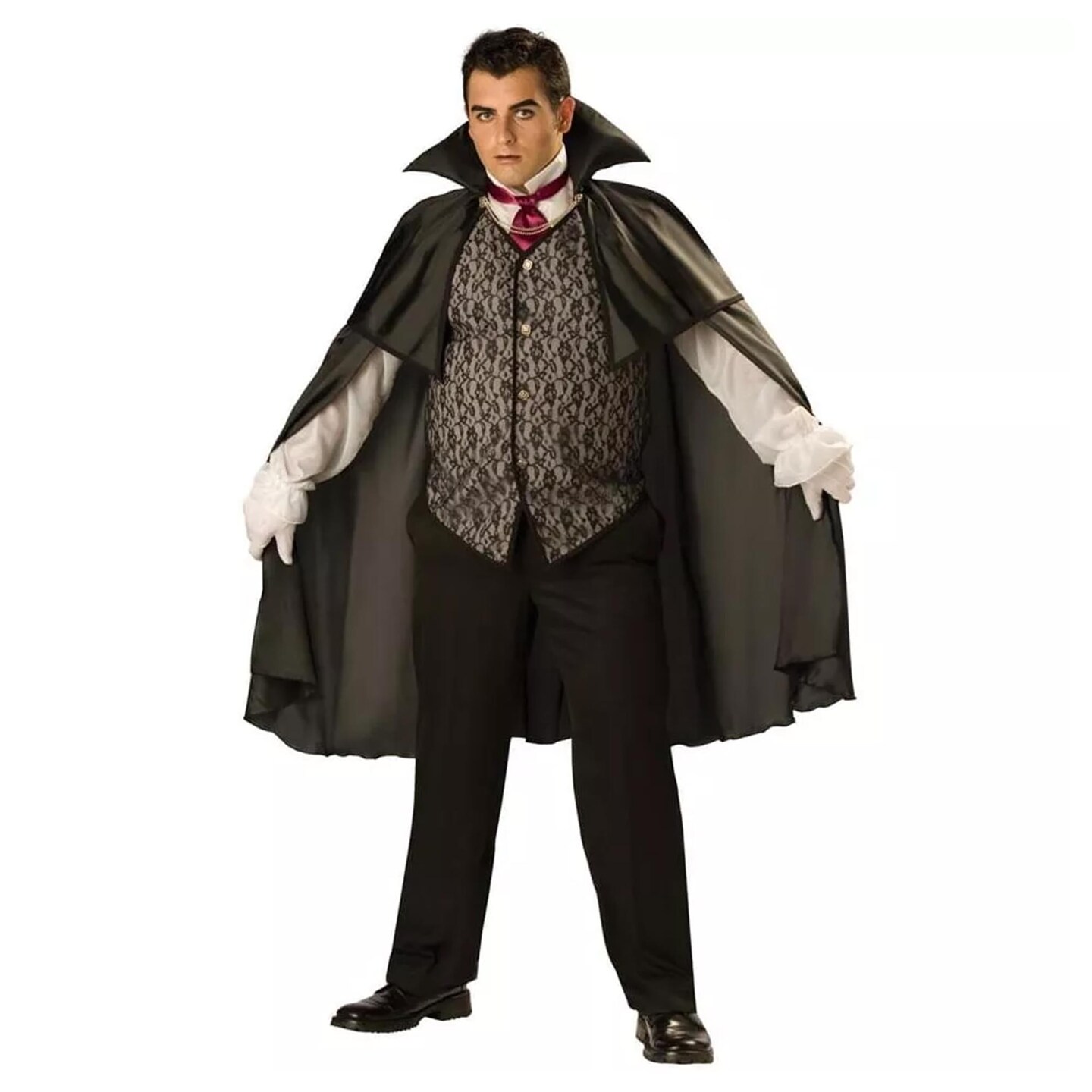 Midnight Vampire Cape &#x26; Vest Designer Costume Adult