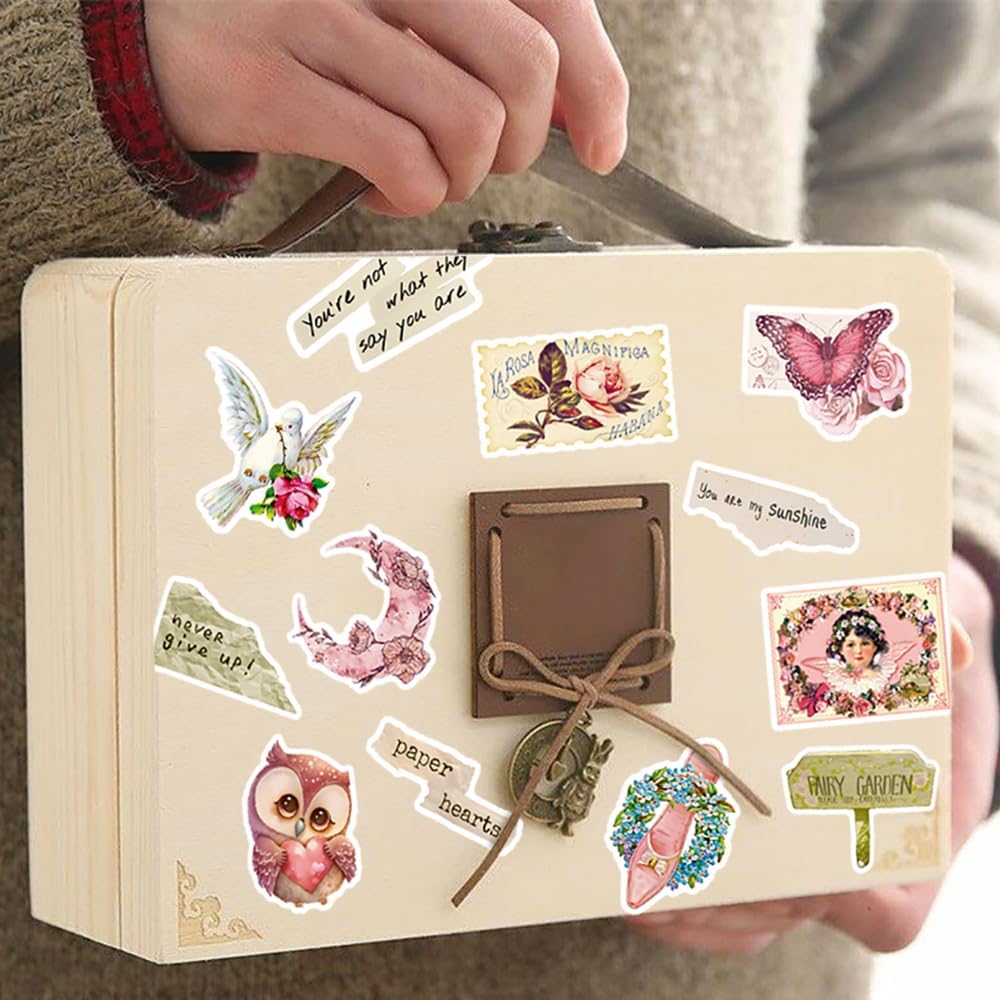 200PCS Vintage Aesthetic Stickers