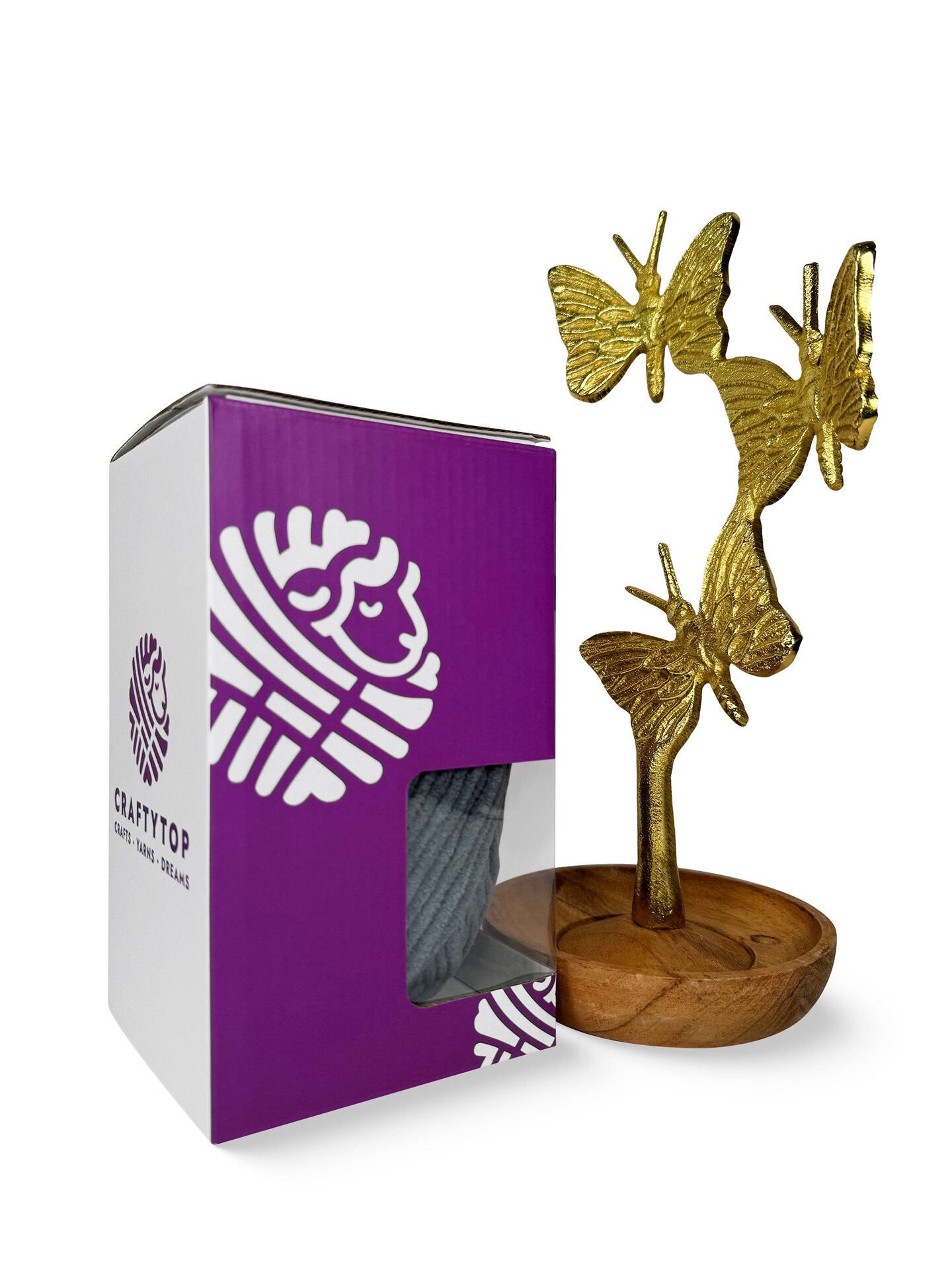 Craftytop™ Bulky Velvet Yarn #5 for Knitting & Crochet (Misty Mountain)