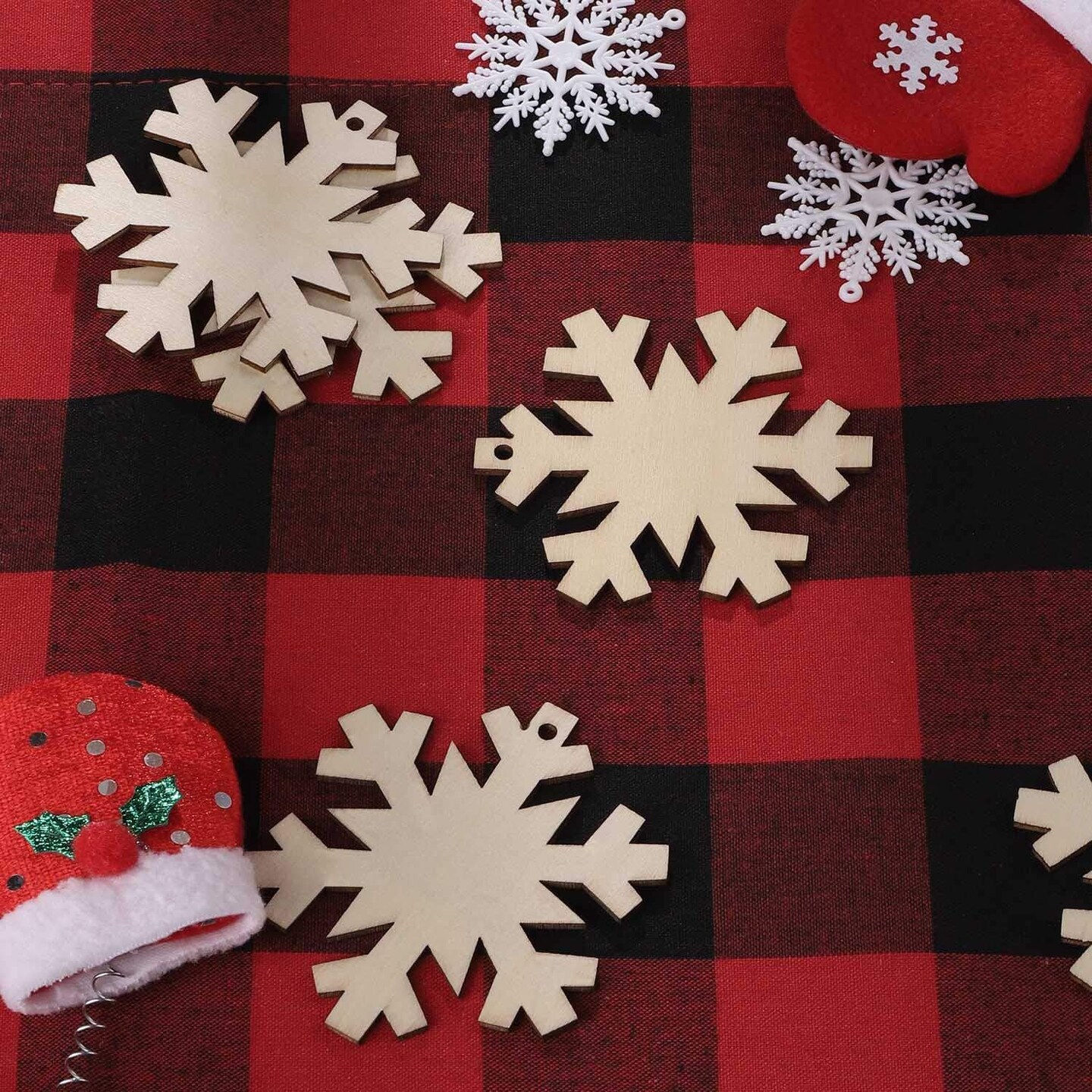 Unfinished Wooden Christmas Ornaments