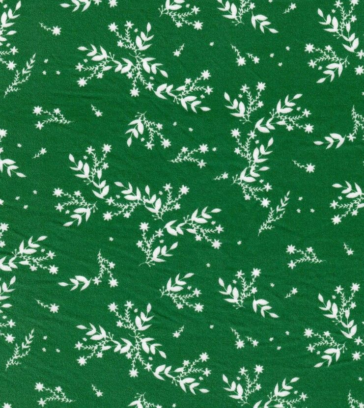Brushed DTY Knit Fabric with Leaf Pattern Soft Stretch Material 58/60&#x22; Wide