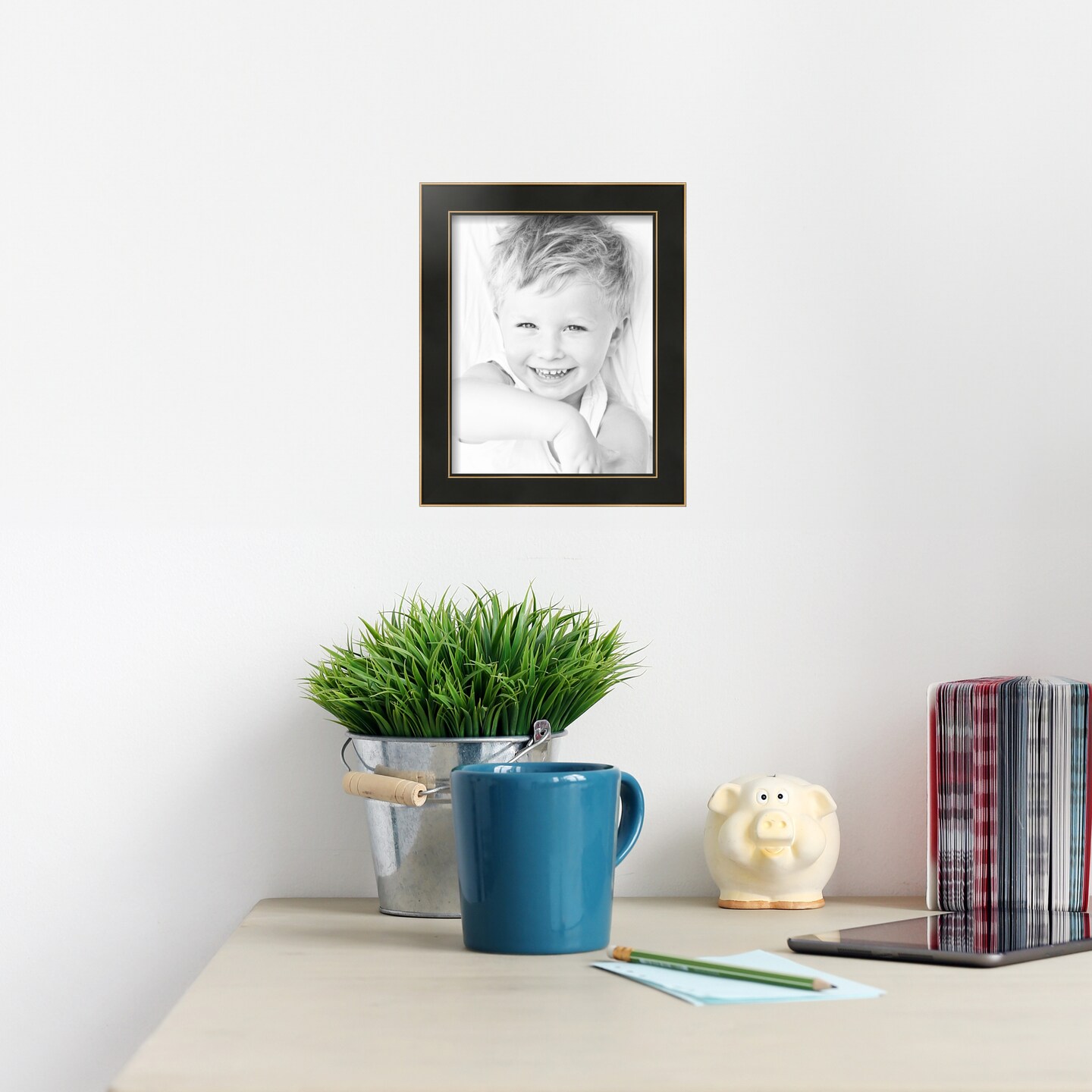 ArtToFrames 11x14 Inch Picture Frame, This 1.75 Inch Custom Wood Poster Frame is Available in Multiple Colors, Great for Your Art or Photos - Comes with Regular Glass and Corrugated Backing (A68HF)