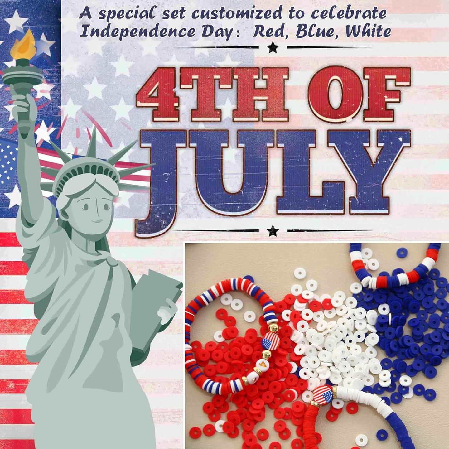 Clay Beads Bracelet Making Kit