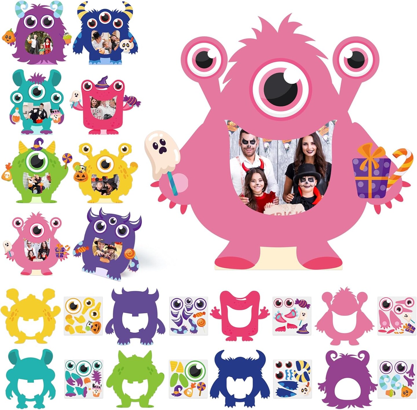 Mini Monster Frame 112Pcs -DIY Monster Frame Craft Kits, DIY Craft Kits for Kids | Michaels