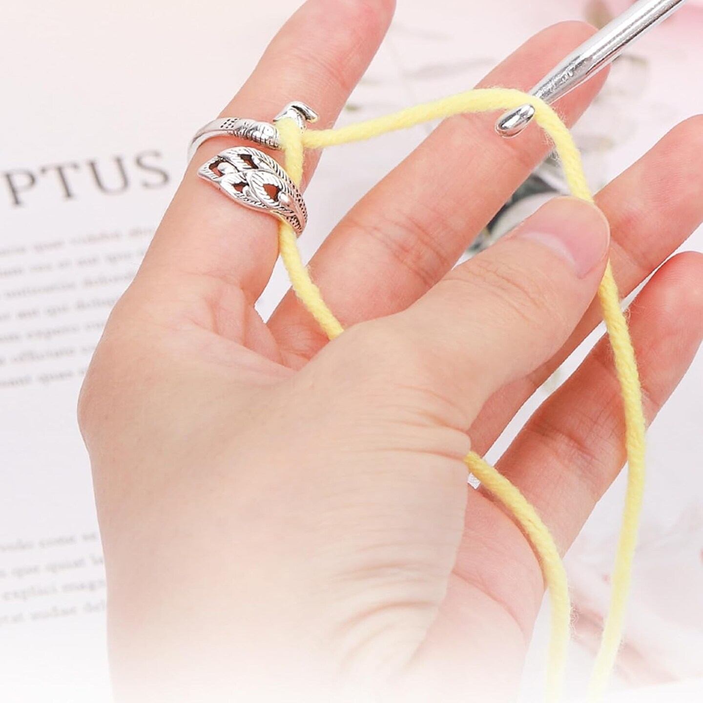 10 Pack Knitting Crochet Loop Ring