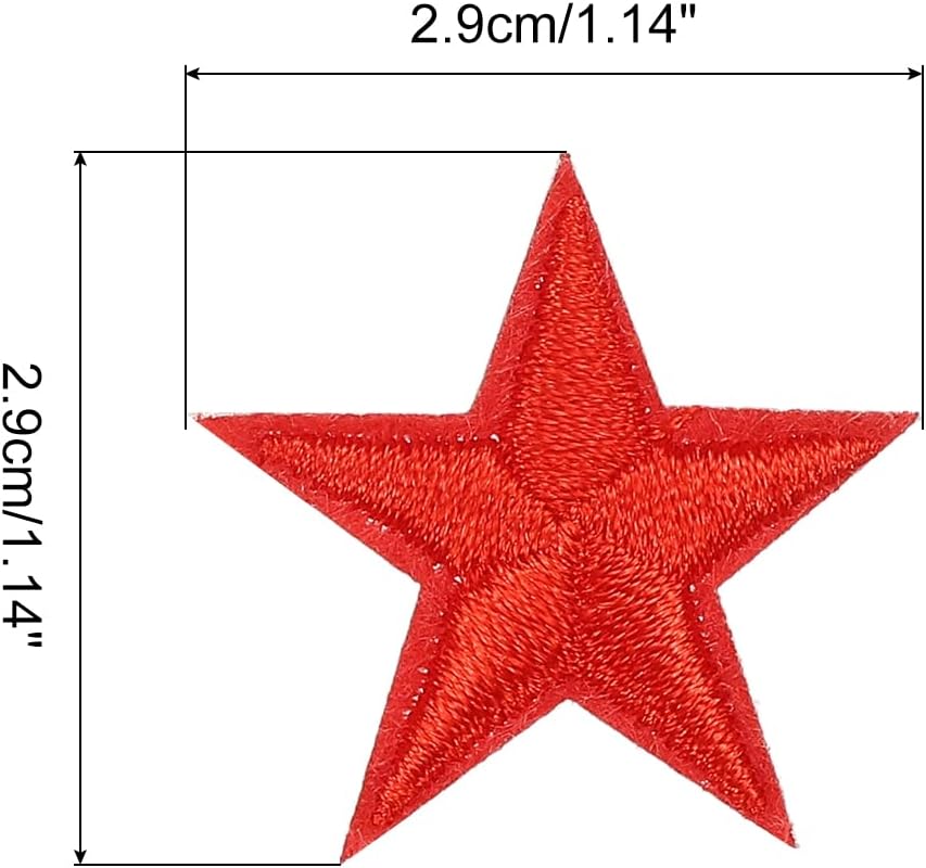 Star Iron on Patches Embroidered Sew Patches Appliques