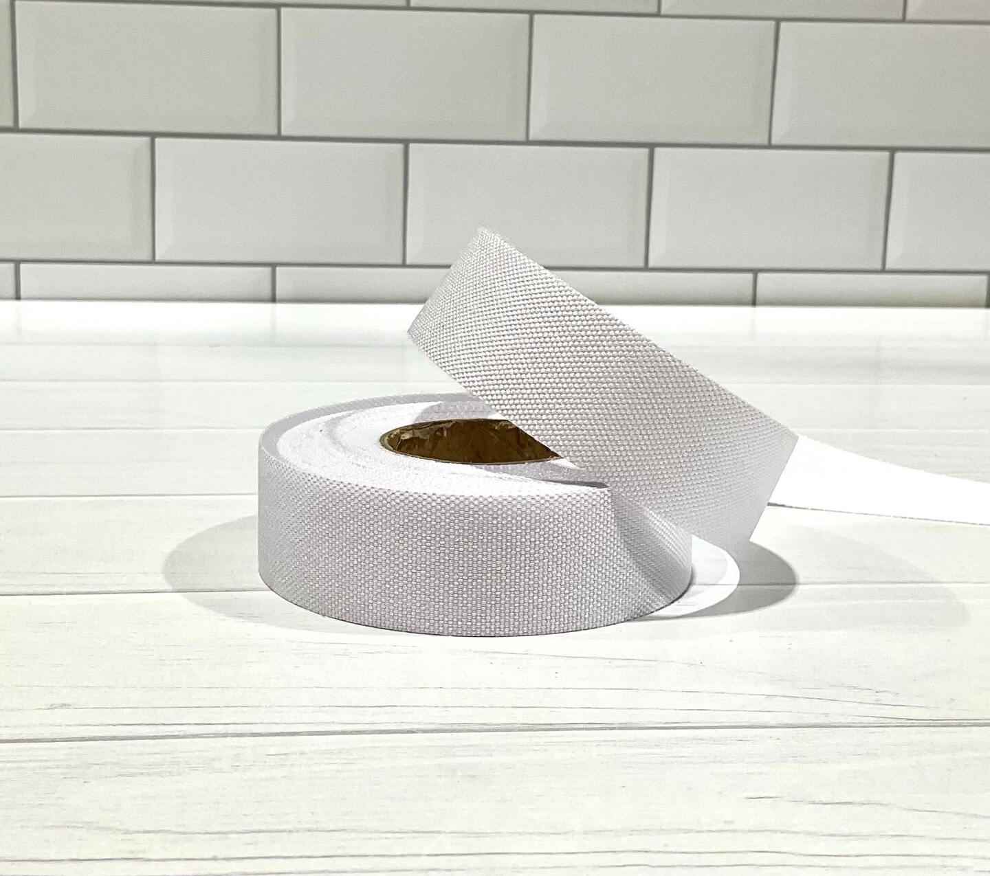 White Water Resistant Canvas 1&#x201D; Binding - 10yd Rolls