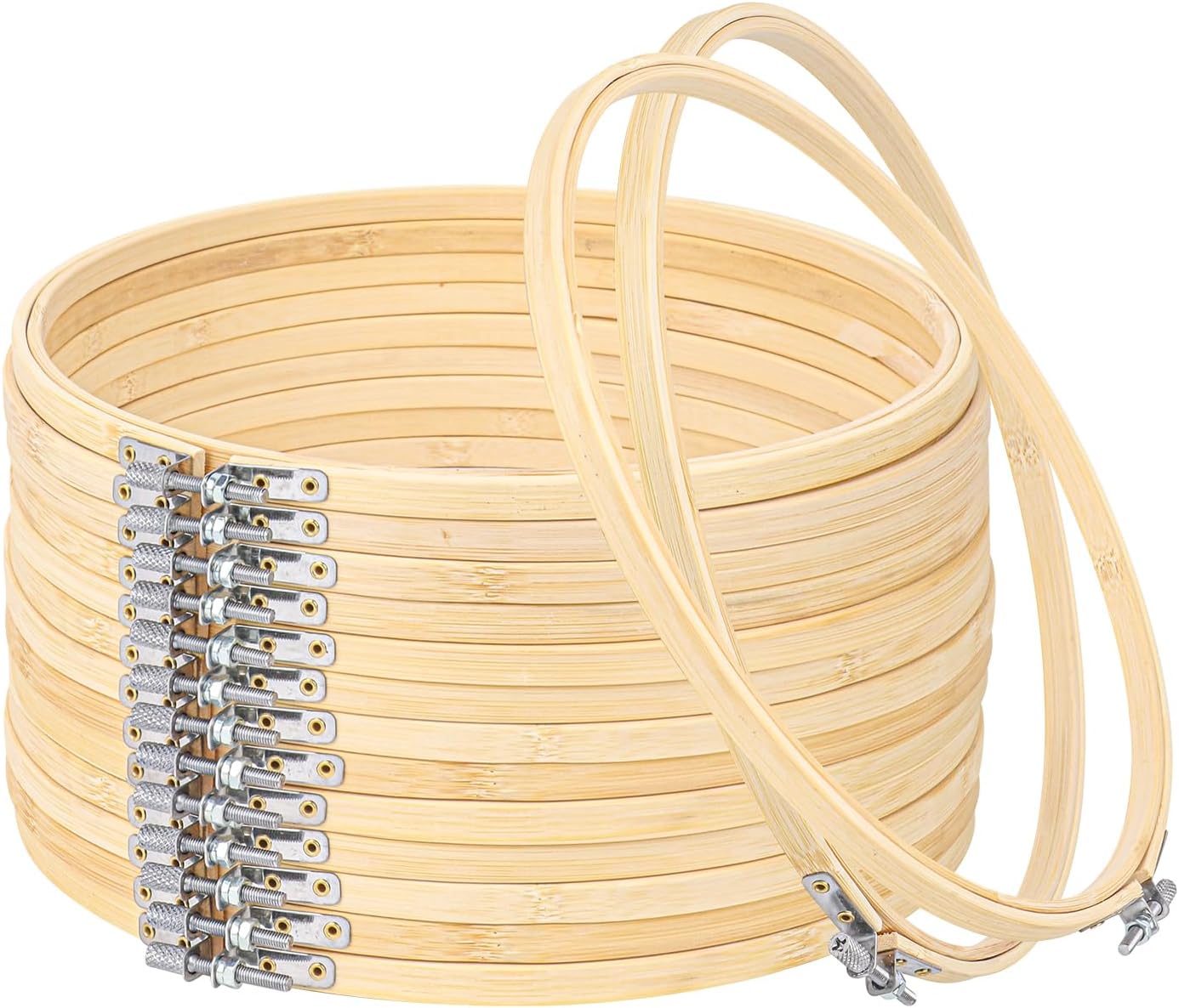 15 Pieces 10 Inch Round Embroidery Hoops
