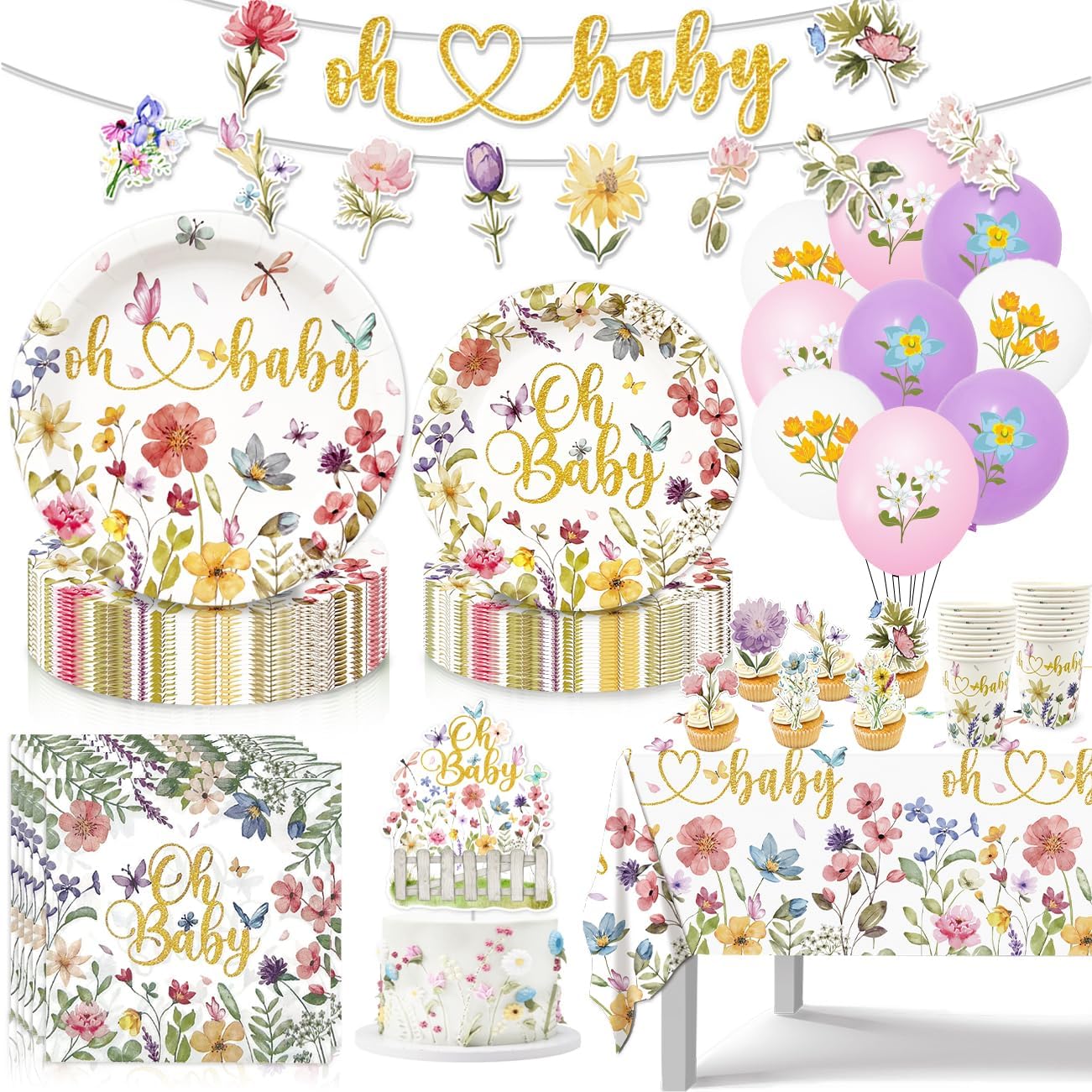 Baby in Bloom Baby Shower Decorations