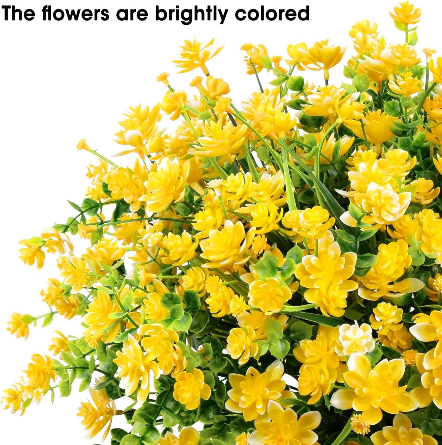 20 Bundles Aritificial Flowers for Outdoors Decoration