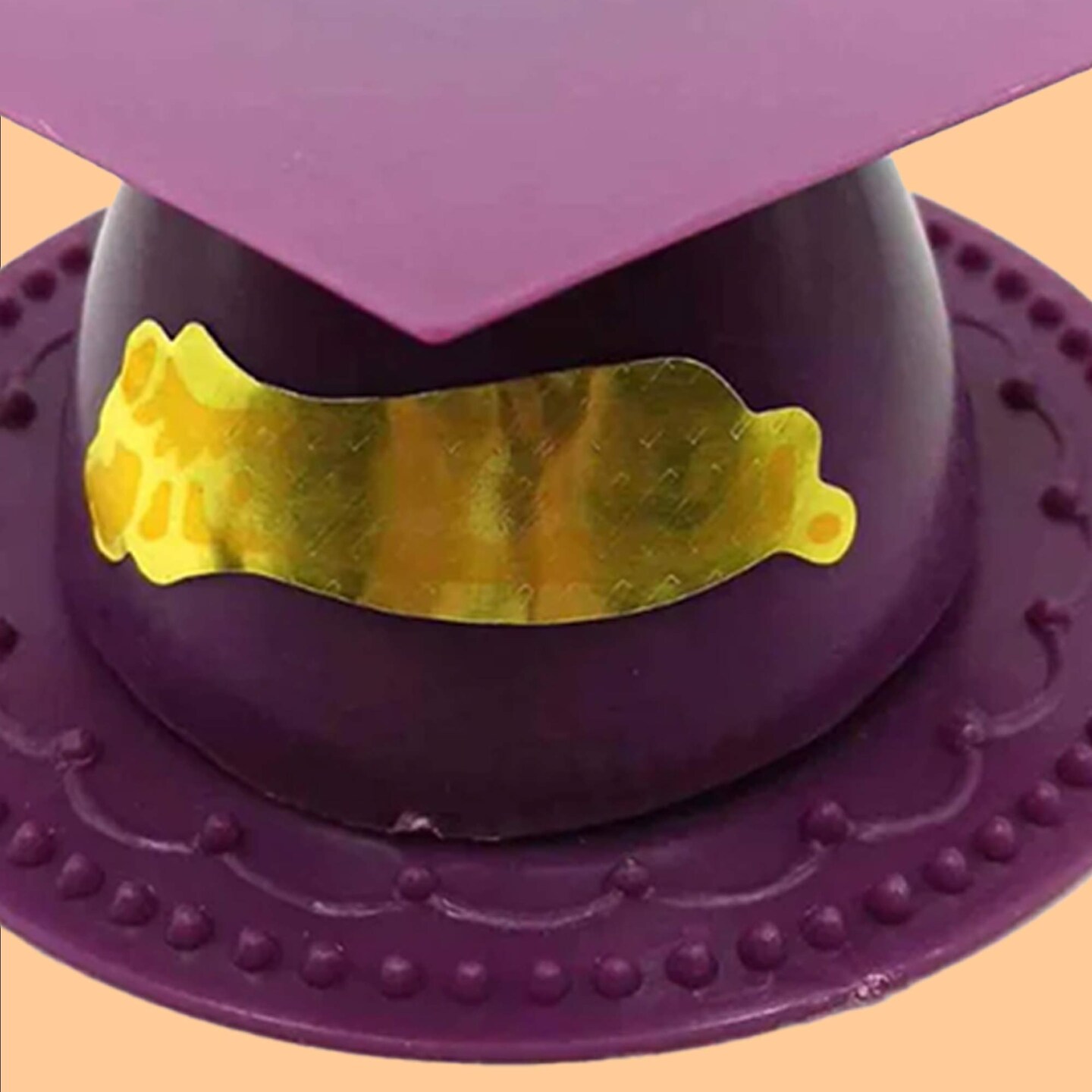 24 Count Graduation Cap Cake Topper Durable Plastic Party Decoration Purple 3.5 Inch