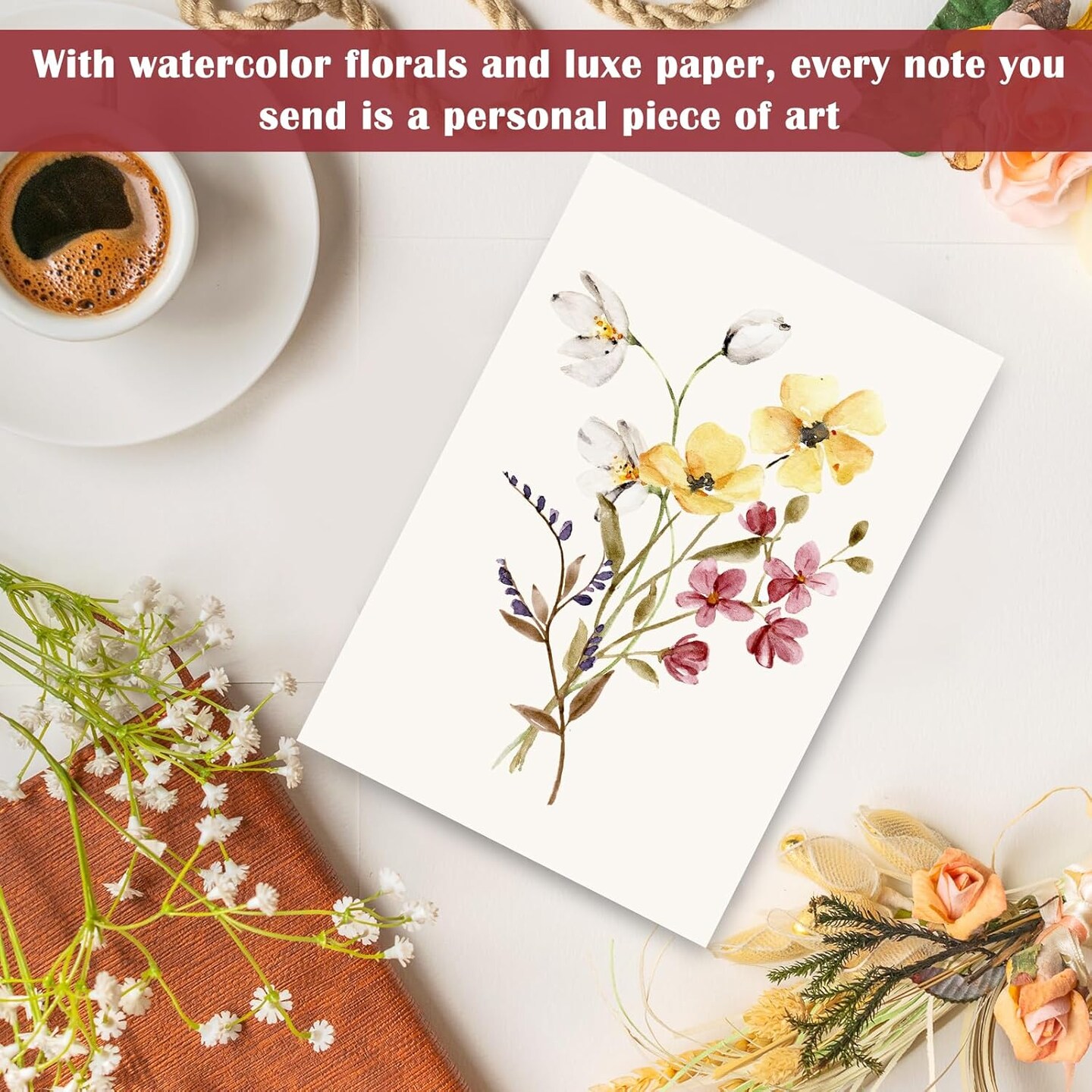 Blank Greeting Cards 4x6,30 Pack 6 Assorted
