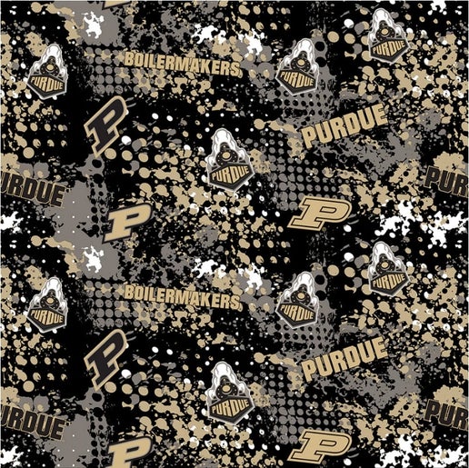Licensed NCAA Purdue University PU-835 Cotton Fabric by the Yard