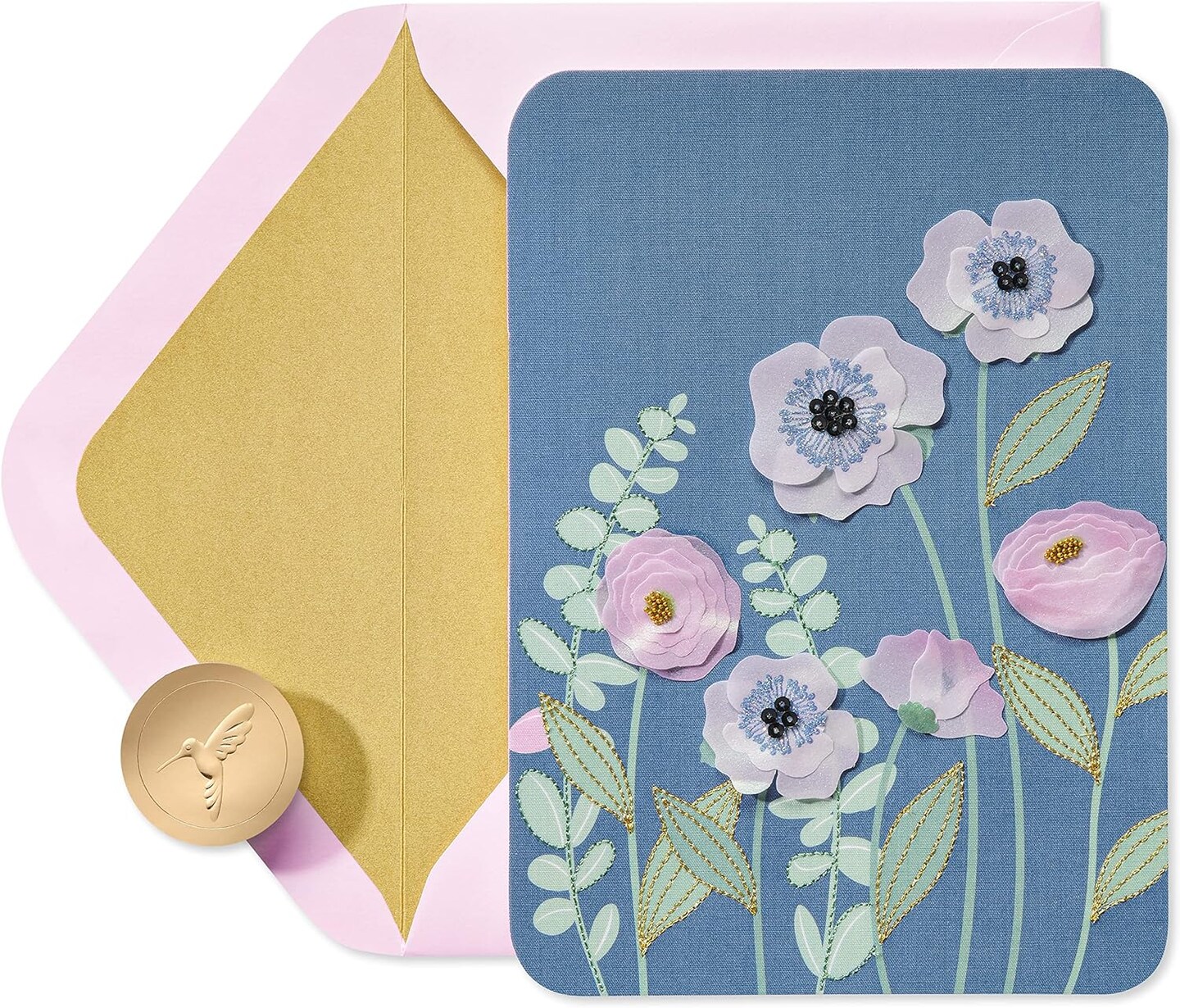 Papyrus Blank Card (Poppy Flowers)