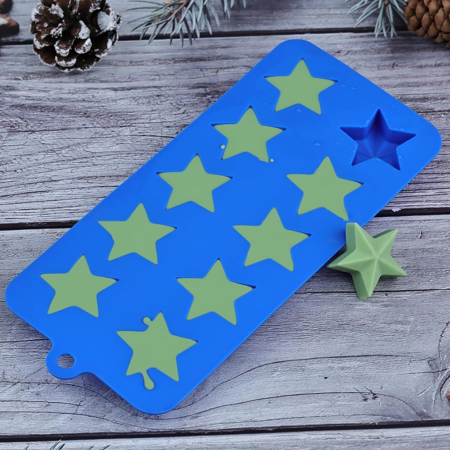 3pcs Silicone Star Candy Molds