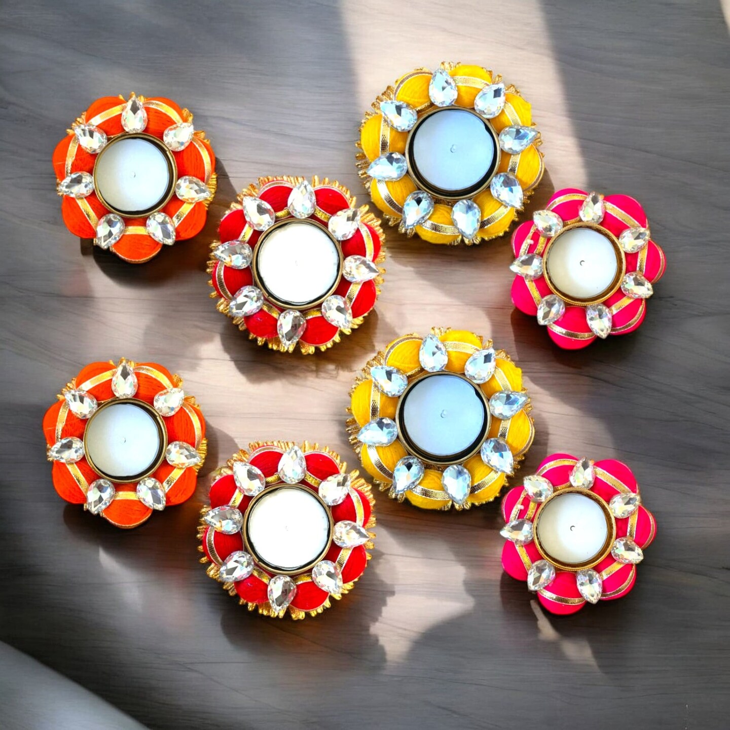Tea Light Candle Holders Indian Decorative Candle Holder for Centerpiece Dining Table Office Home Temple Decor Housewarming Thanksgiving Gift Diwali Decoration Tealight Holder for Christmas
