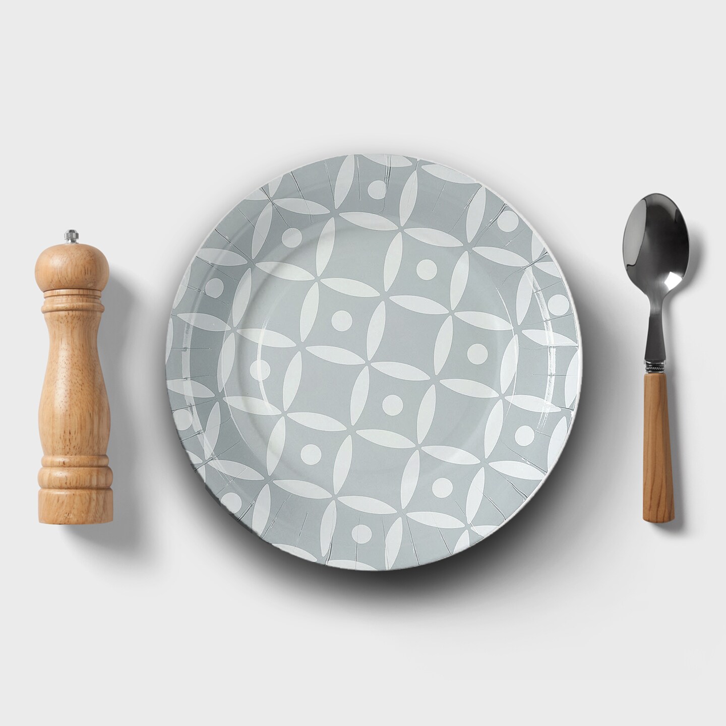 8 Ct. Geometric Paper Dinner Plates Chic 9" Disposable Party Plates