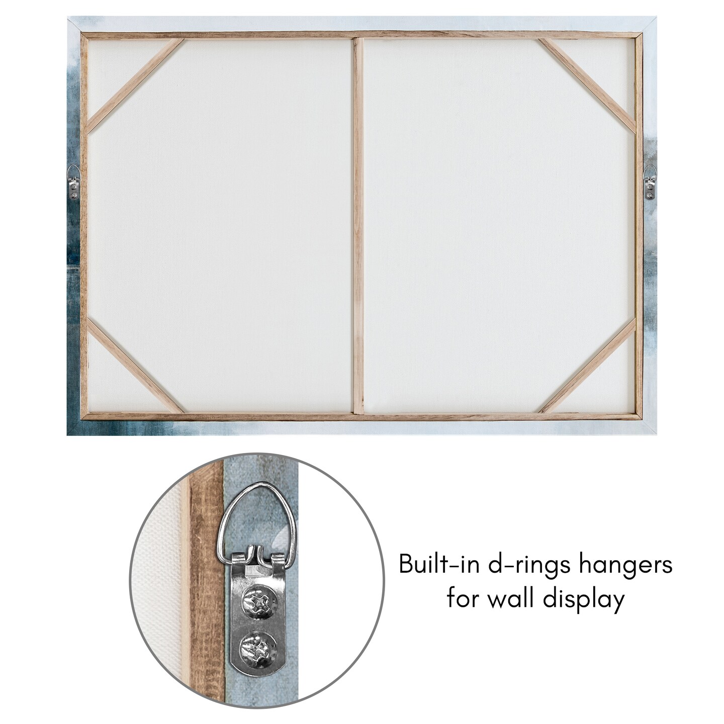 Americanflat Canvas Wall Art Featuring Blue, Grey, Green and White Tones - Gallery Wrap - Lake Landscape Wall Art