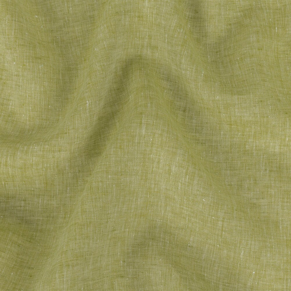 1 Yard Lightweight Linen Chambray Heathered Wild Aster and Snow White Fabric