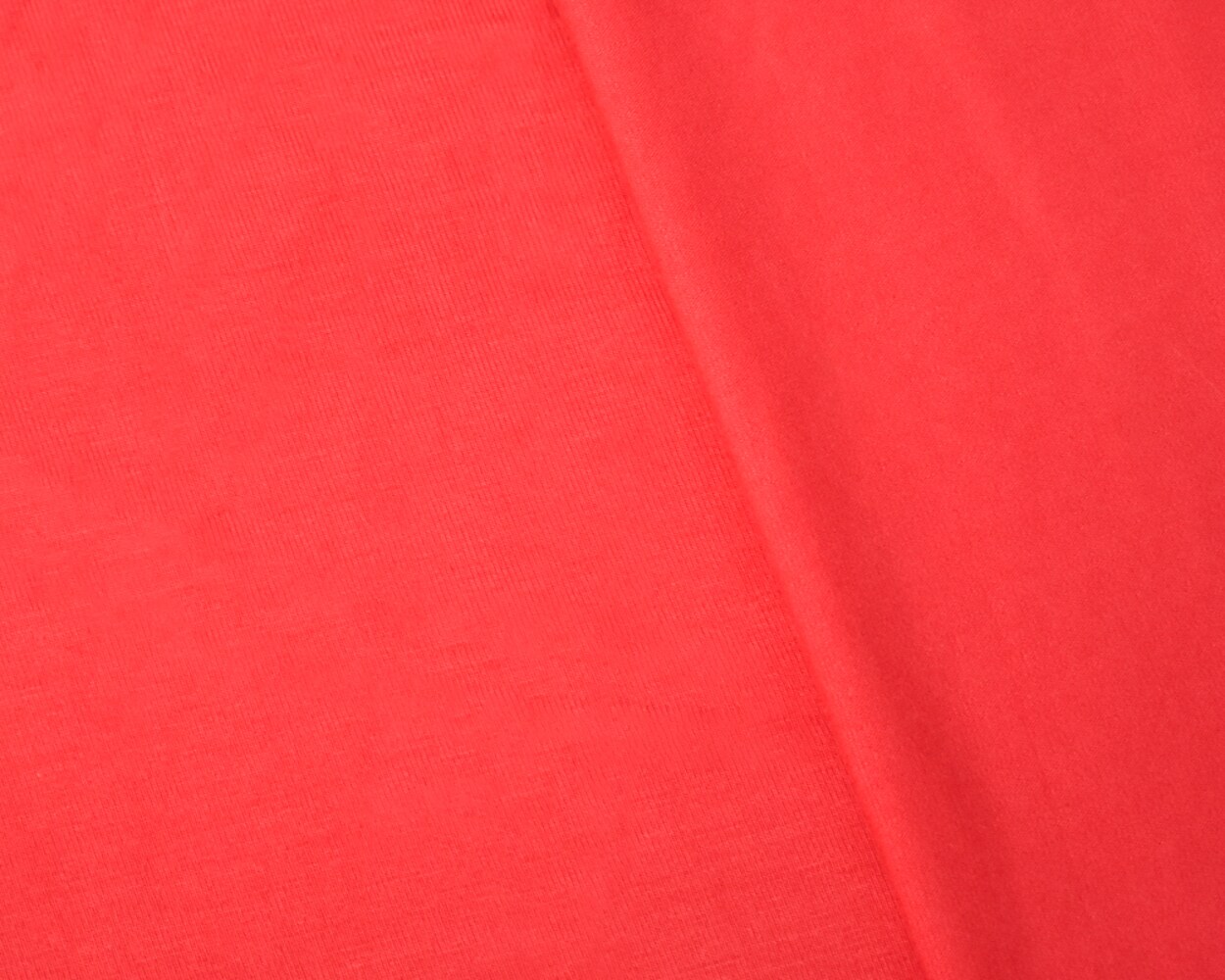 Coral Red Bamboo Stretch Spandex Solid Jersey Knit Fabric By the Yard