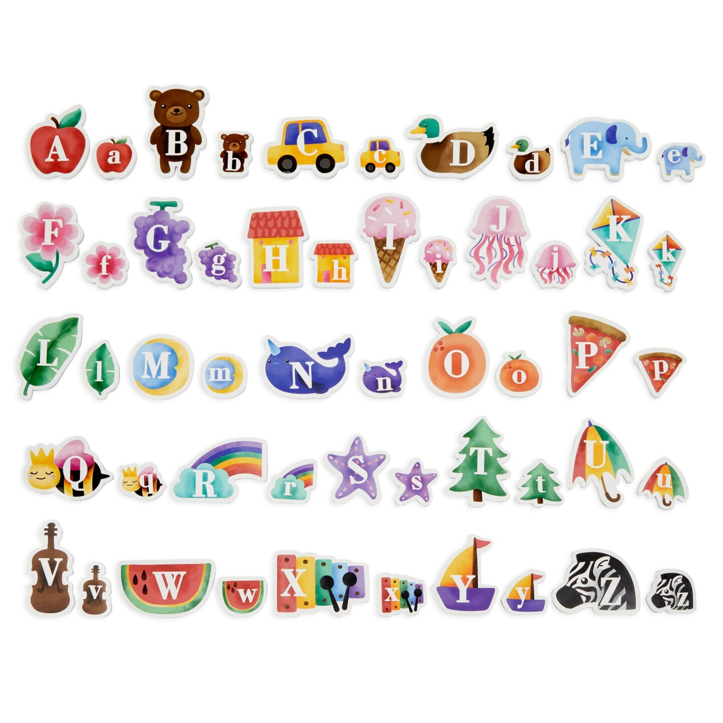 52 Pieces Alphabet Letter Magnets, Magnetic ABC for Kids Classroom, Preschool, Learning, Education Toy
