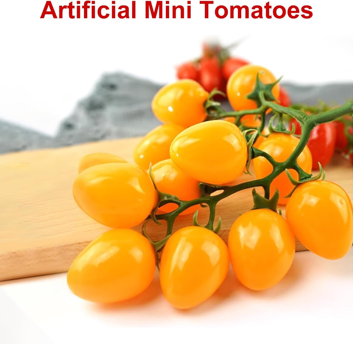 Artificial Tomato String - (Red &#x26; Yellow, 2pcs)