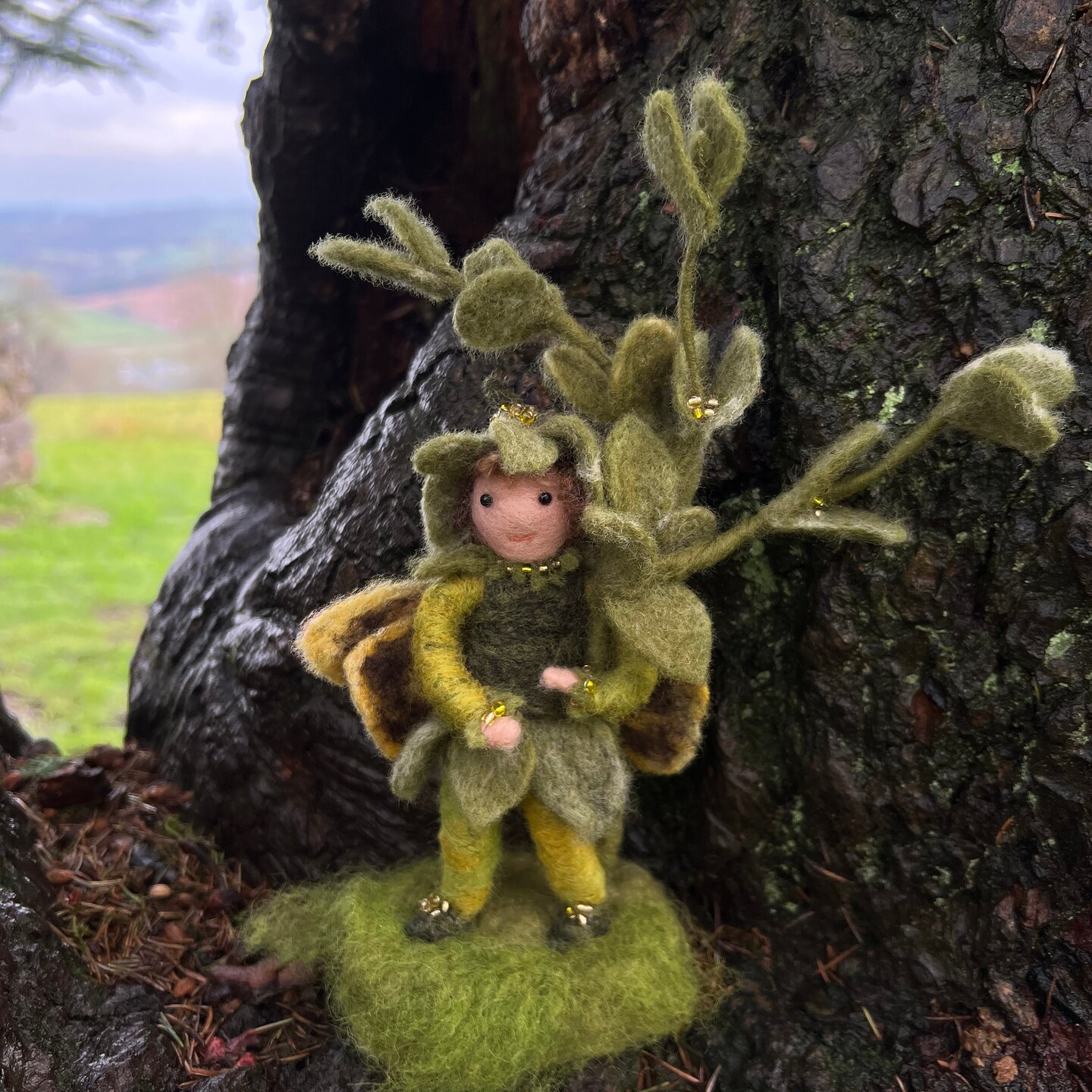 Felting Kit -  Flower Fairy- Box Tree Needle Felting Kit