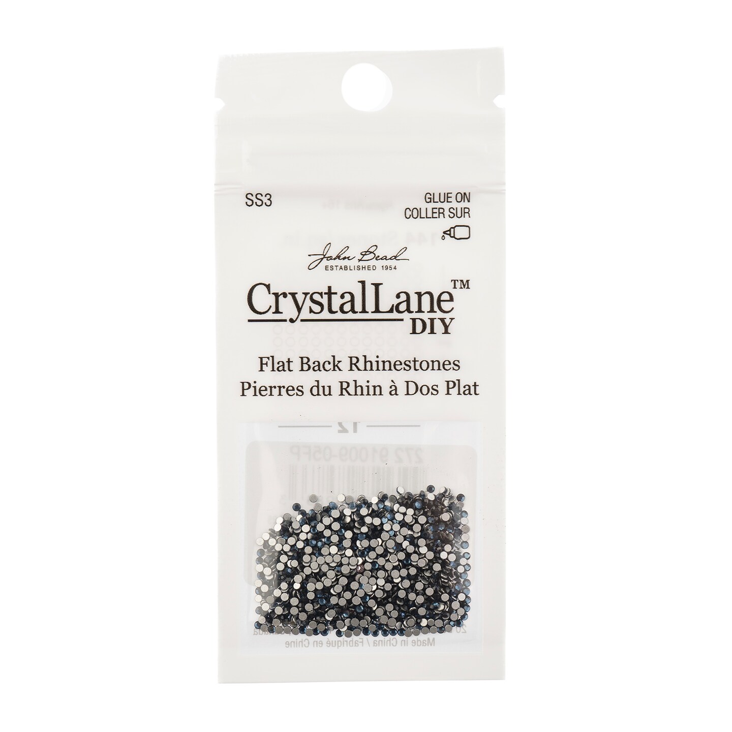 Crystal Lane DIY SS3 Glass Flatback Rhinestones, 1440pcs
