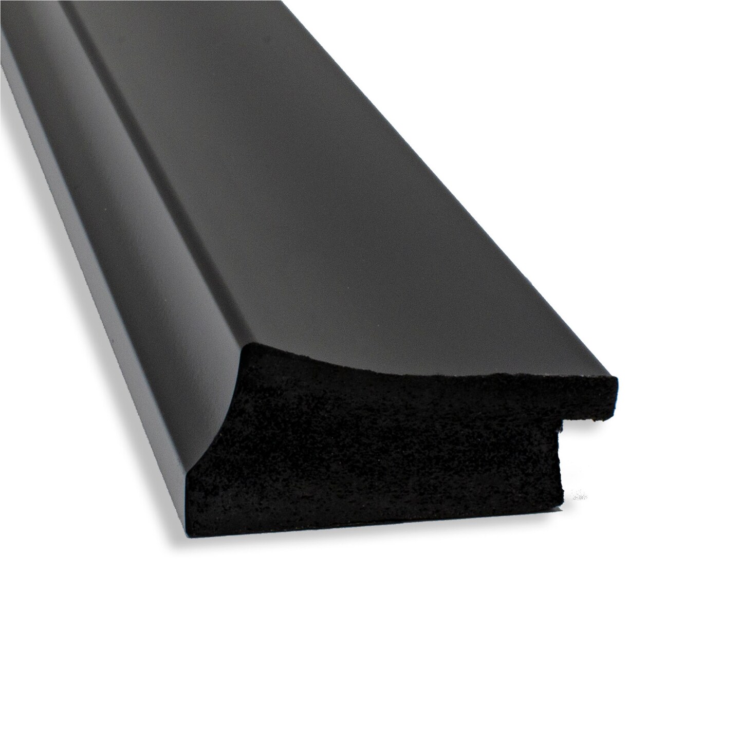Amanti Art Mirror Makeover Bathroom Mirror Frame Border Kit - Fully Assembled Peel and Stick Frame - Mirror NOT Included - Grand Black Narrow Trim