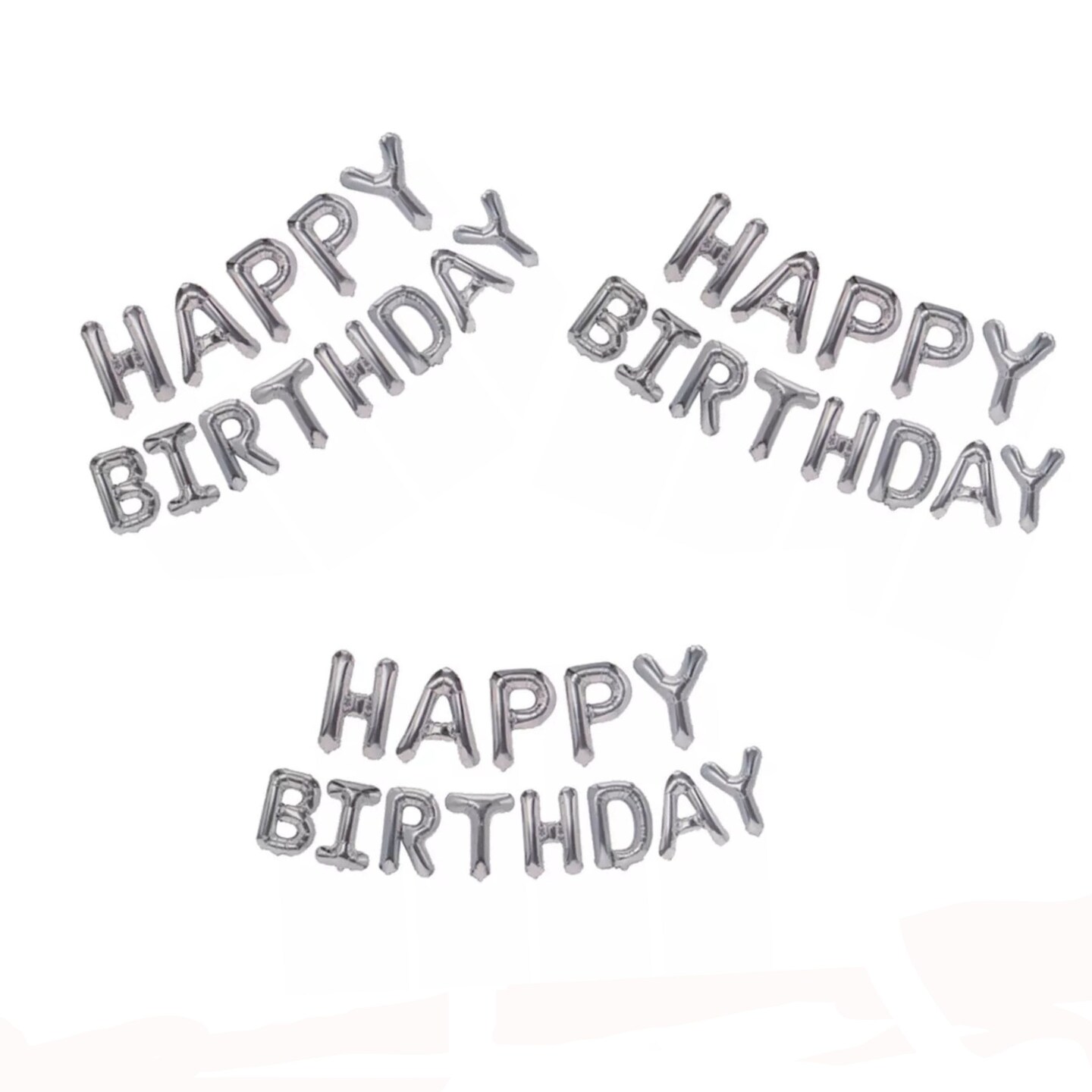 Happy Birthday Self-Inflating Balloon Banner Party Decoration