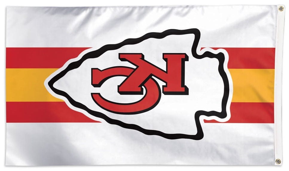 Kansas City Chiefs Flag 3x5 Away Stripe