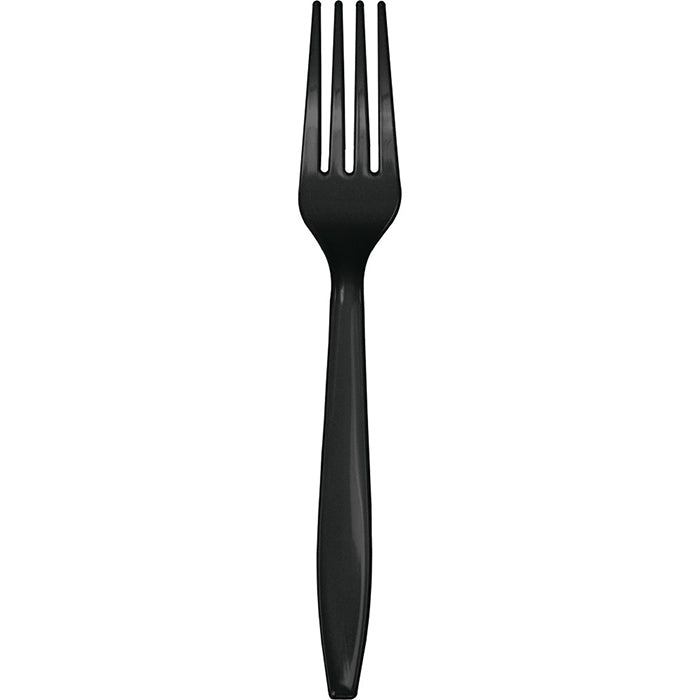 Black Plastic Forks (24/Pkg)