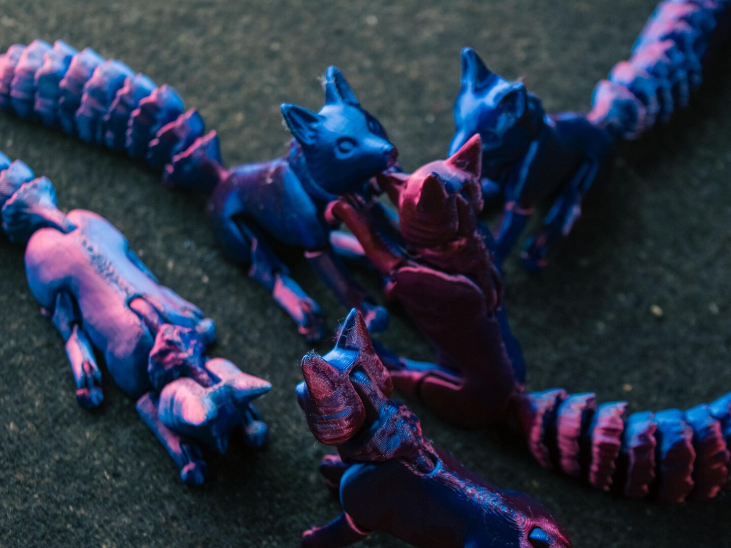 Articulated Fox 3D Printed Fidget Toy, Movable Flexible Animal