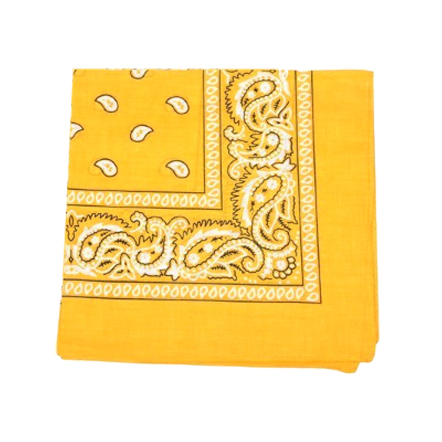 Unibasic Paisley 100% Cotton Bandana XL, head wrap, handkerchief - 10 Pack