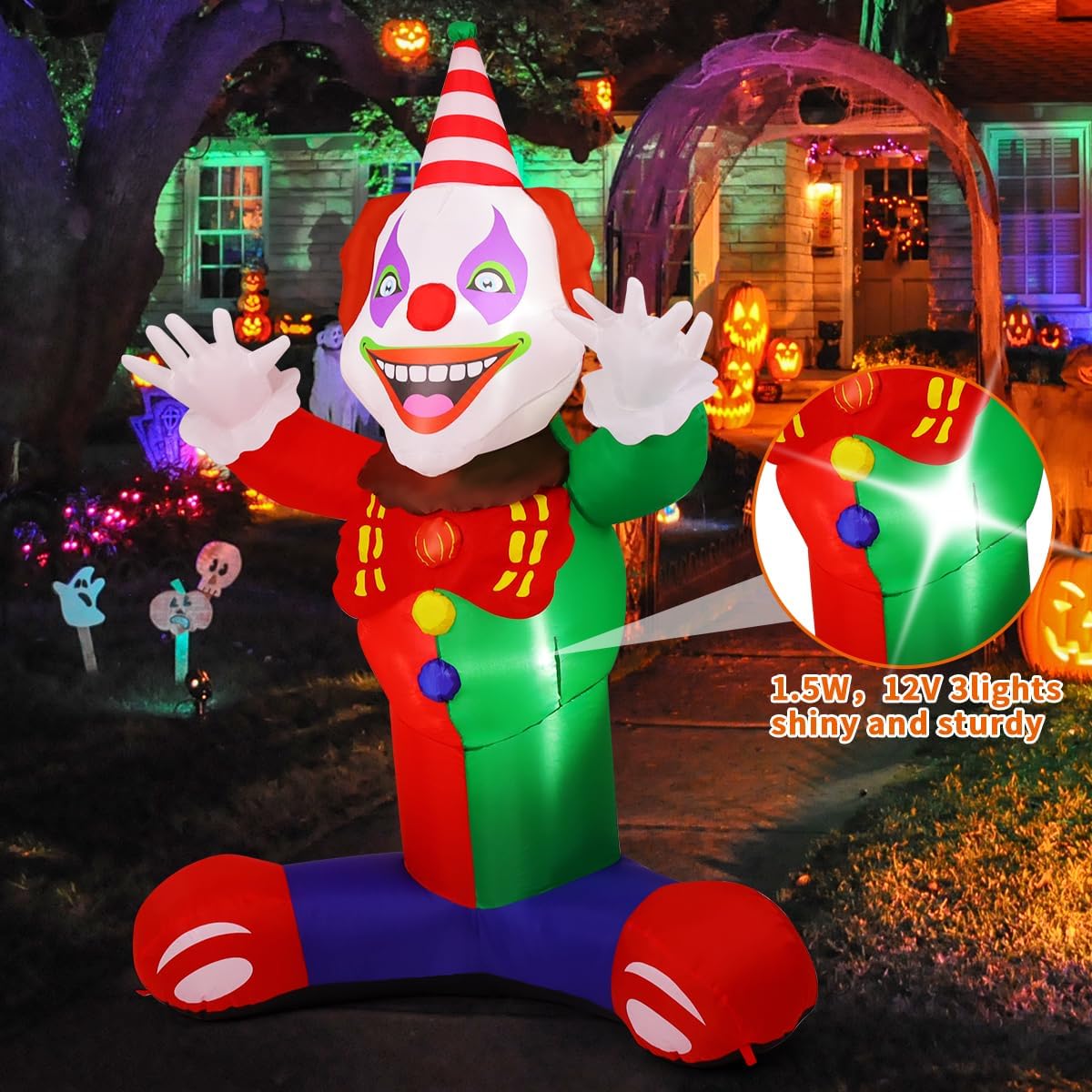 Laugh Clown Blow Up Yard Decoration
