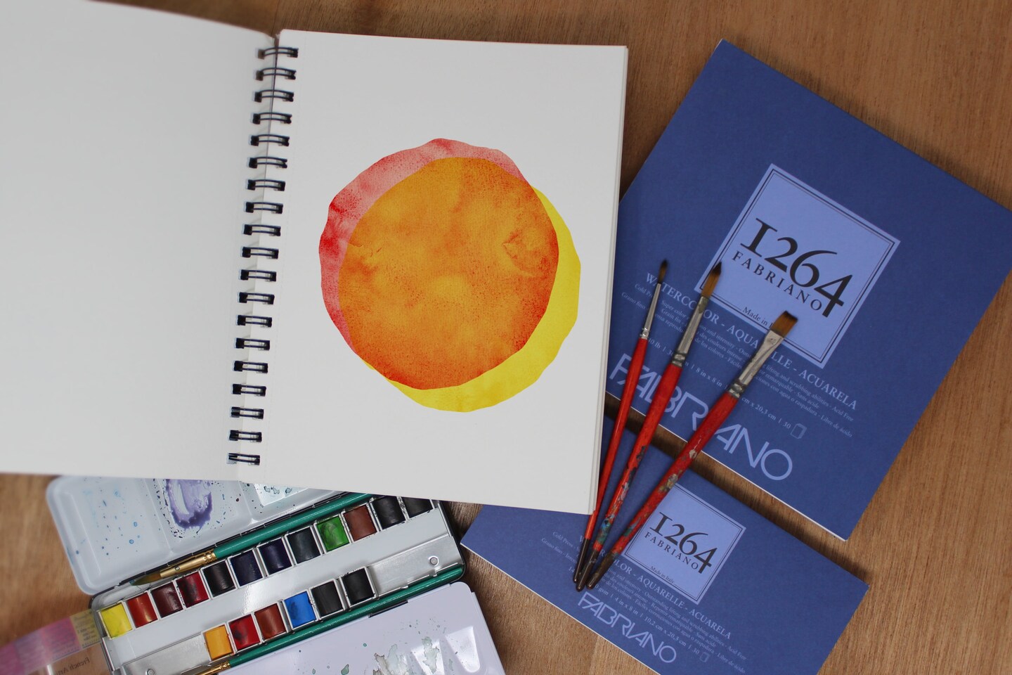 Fabriano 1264 Watercolor Pad, 140 140lb. (300gsm)