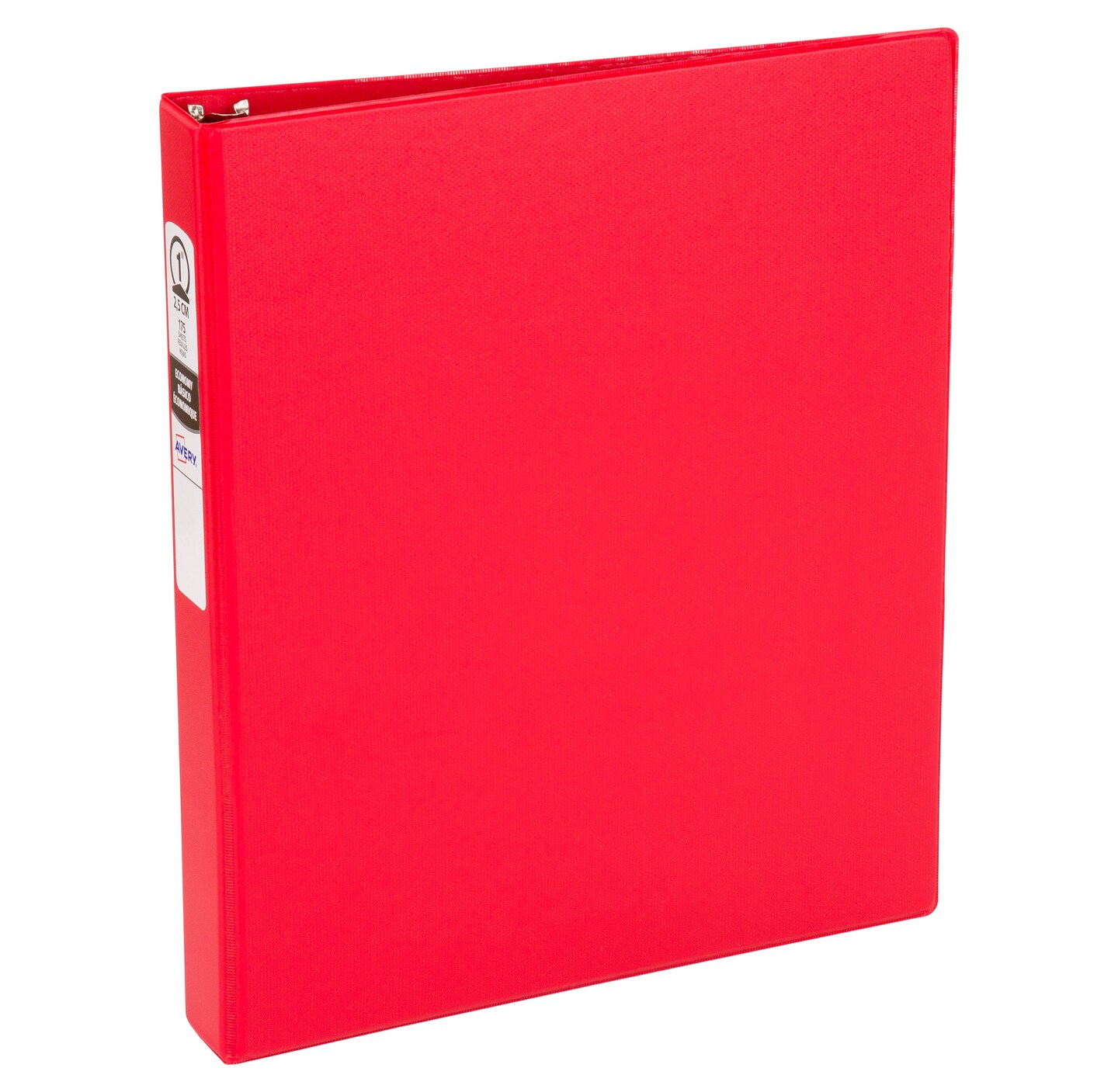 Avery Standard 3 Ring Binder, 1" Round Rings, 175-Sheet Capacity, 1.4 Inch Wide Spine, 1 Red Binder, Ideal for Lightweight Organization and Occasional Referencing (03310) - 12 Pack