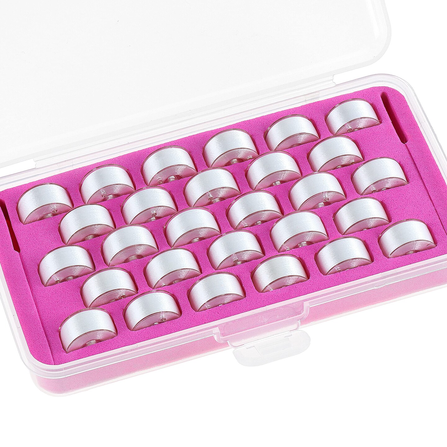 New brothread 28pcs White 70D/2 (60WT) Prewound Bobbin Thread Plastic Size A SA156 for Embroidery and Sewing Machines DIY Embroidery Thread Sewing Thread