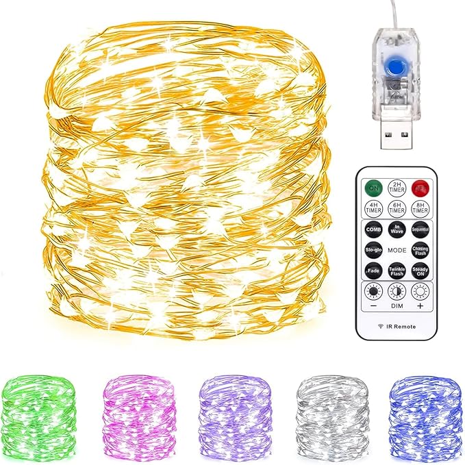 Usb outdoor fairy lights sales